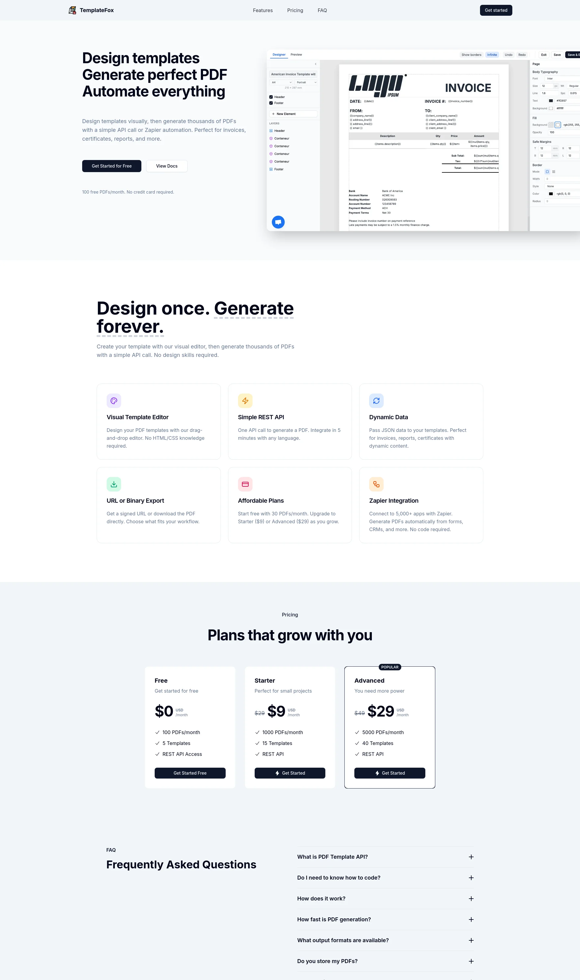 PDF Generation API for Developers