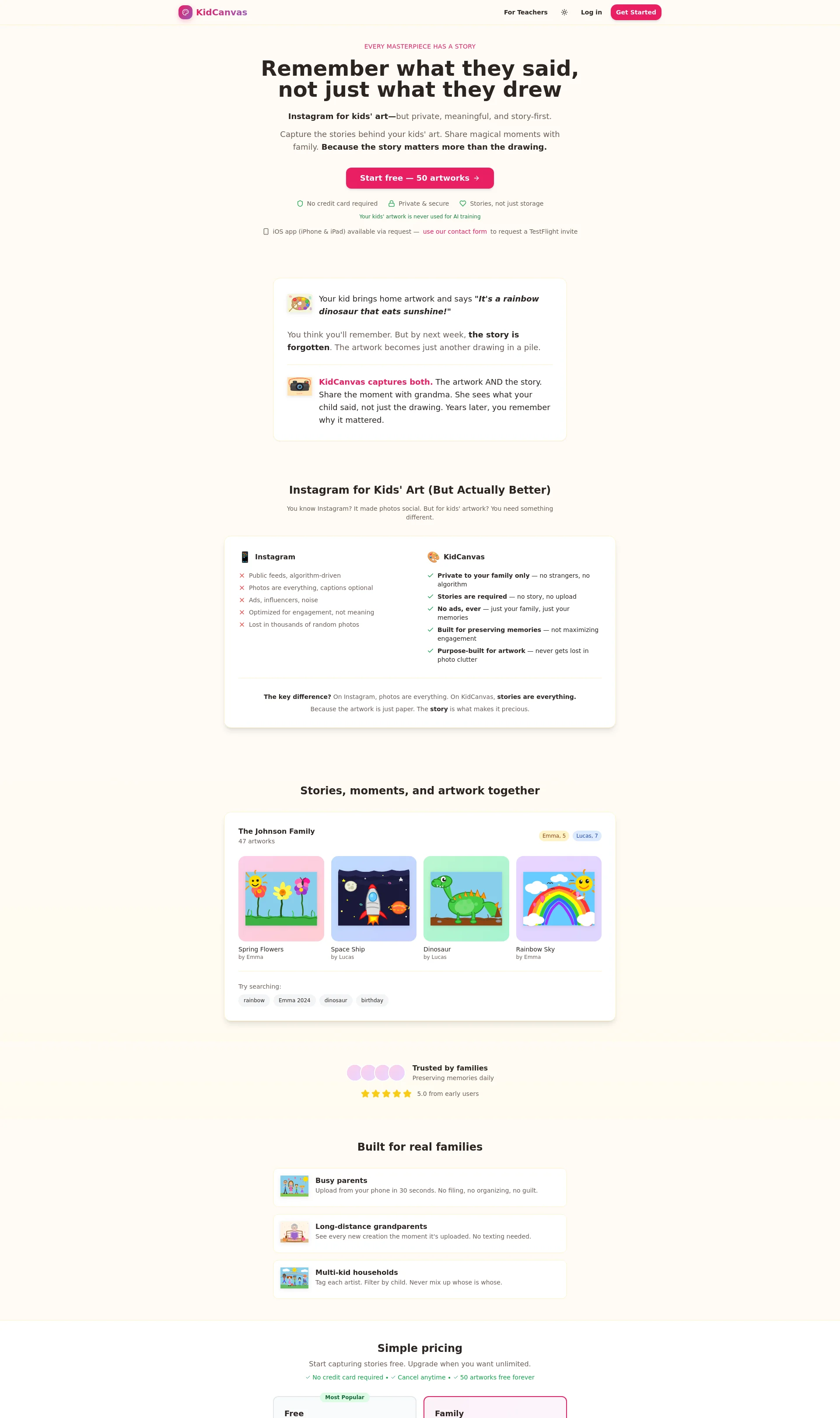 Capture the stories behind your kids' art