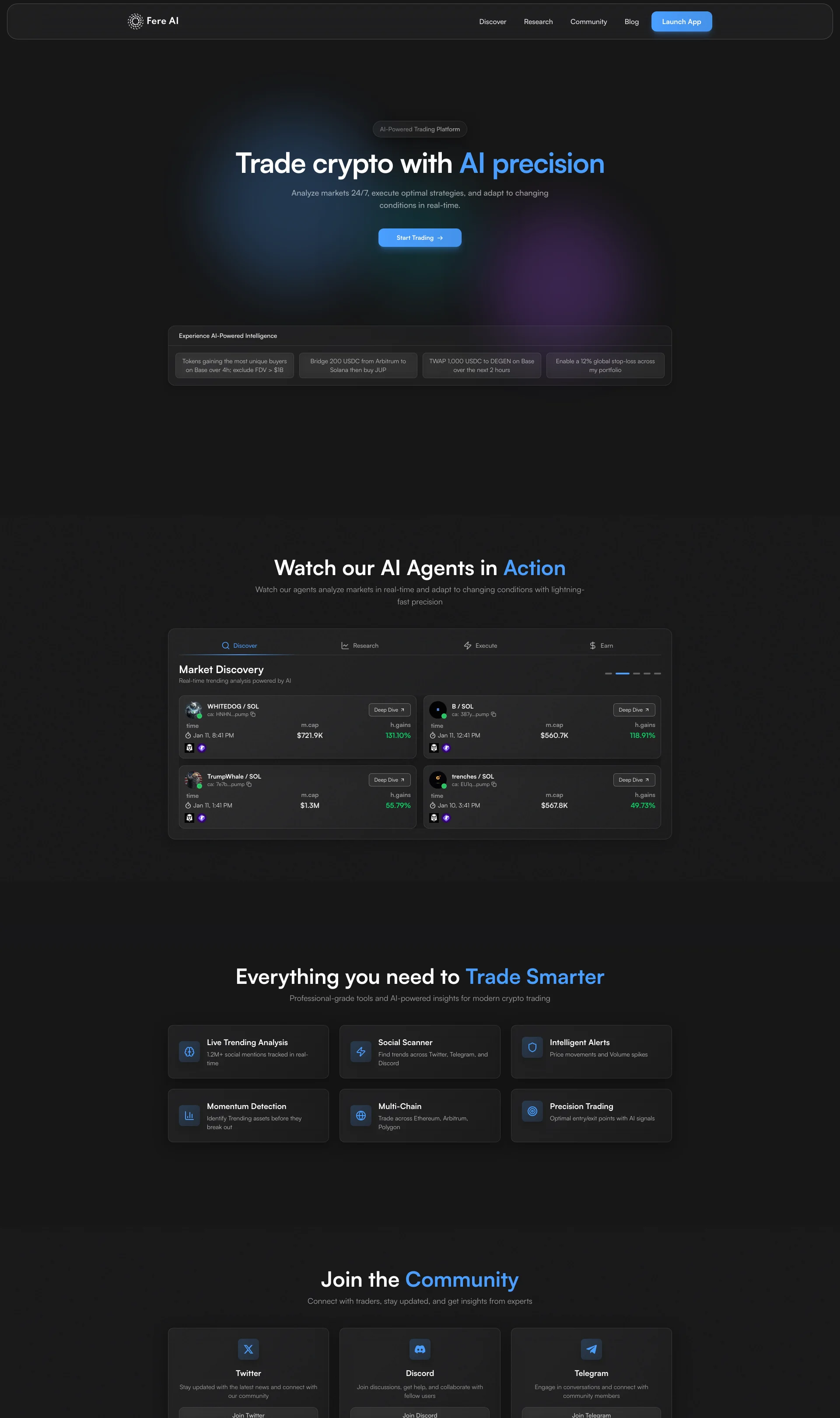 AI Crypto Agents for Real-Time Research & Trading