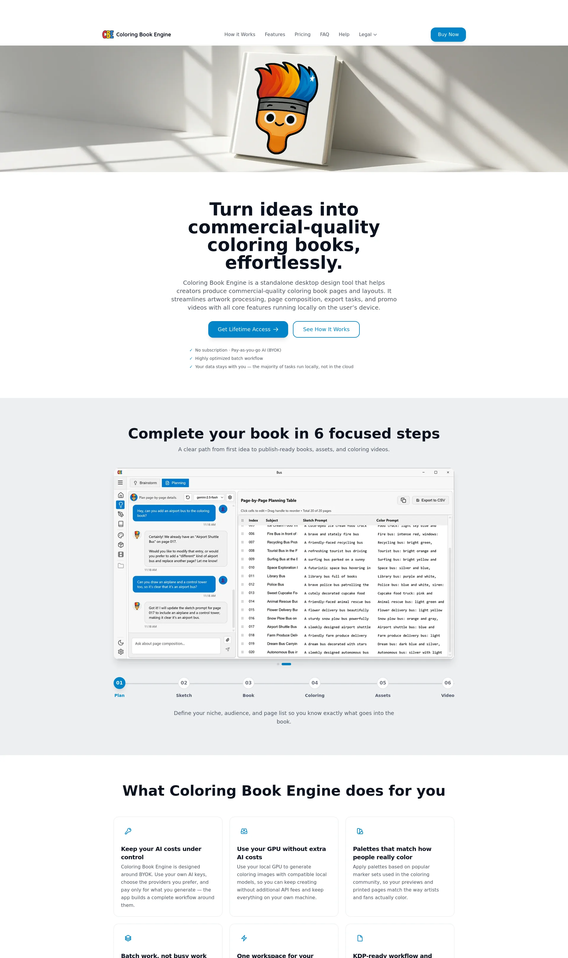 AI-Powered Coloring Book Creation