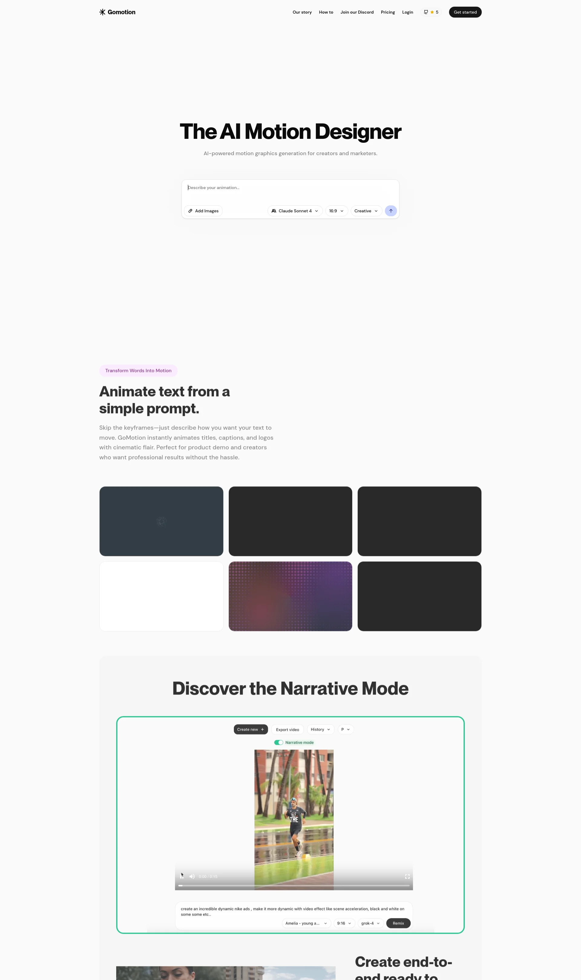 AI-powered motion graphics generation for creators and marketers