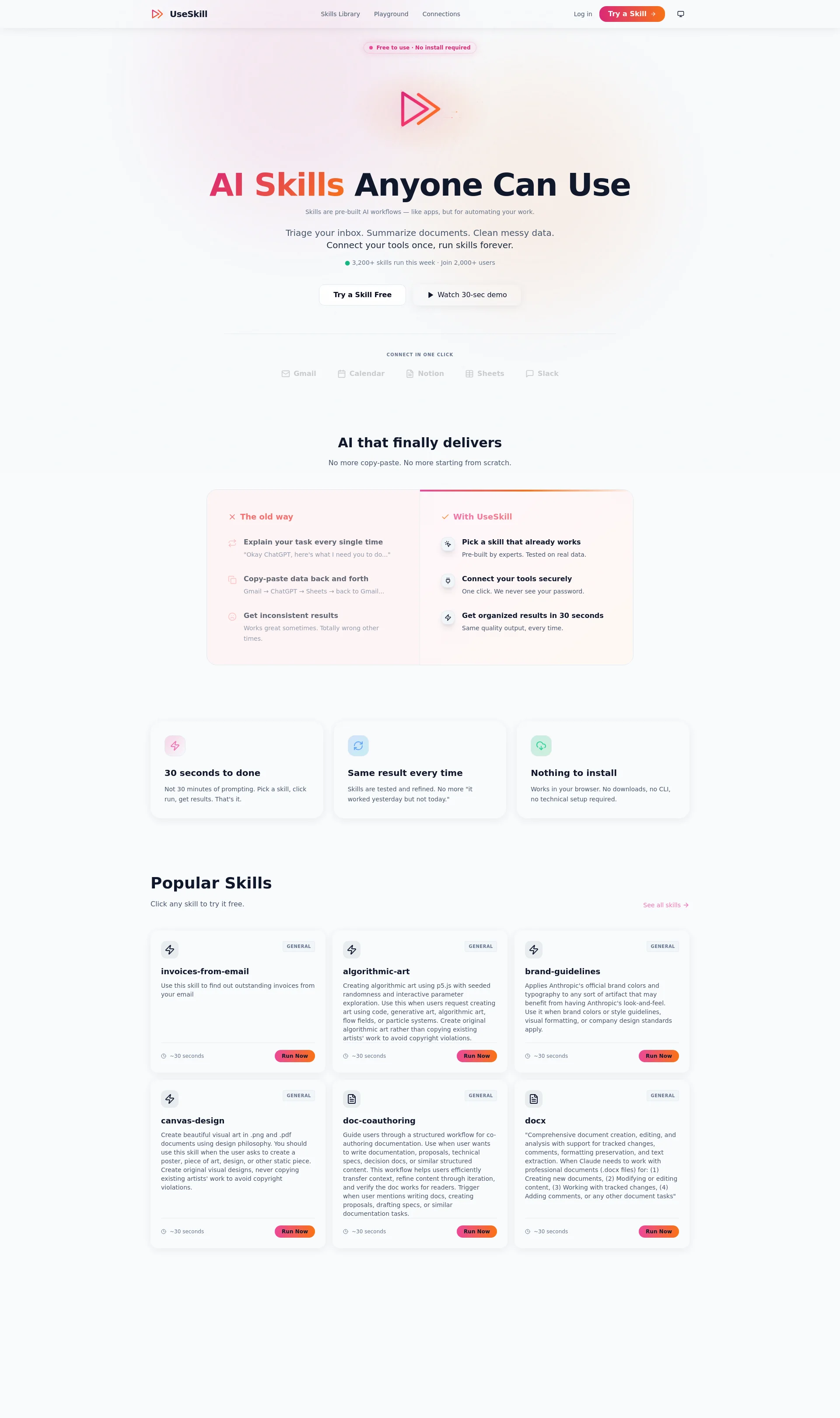 AI Skills, Ready to Run