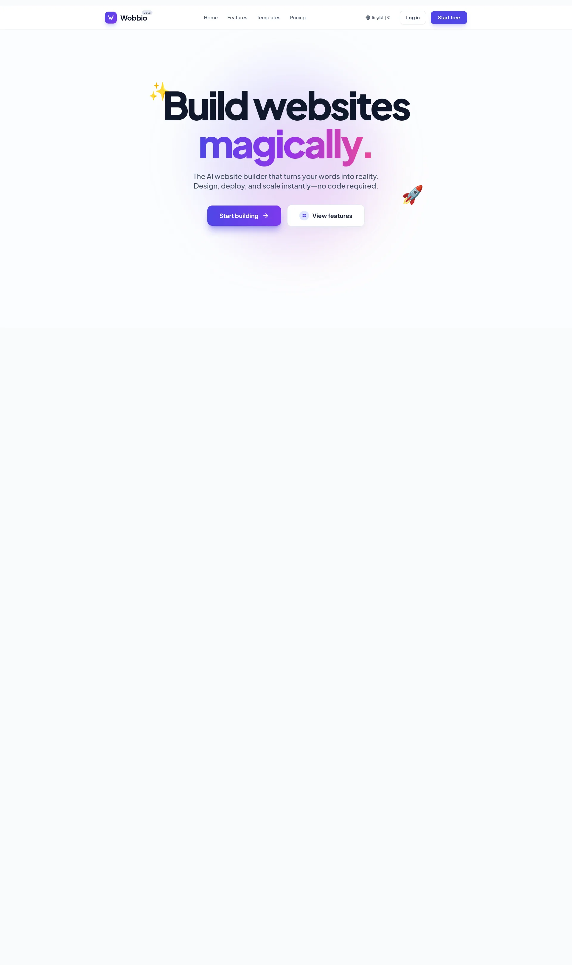 The AI-native website builder for designing, deploying, and scaling without limits