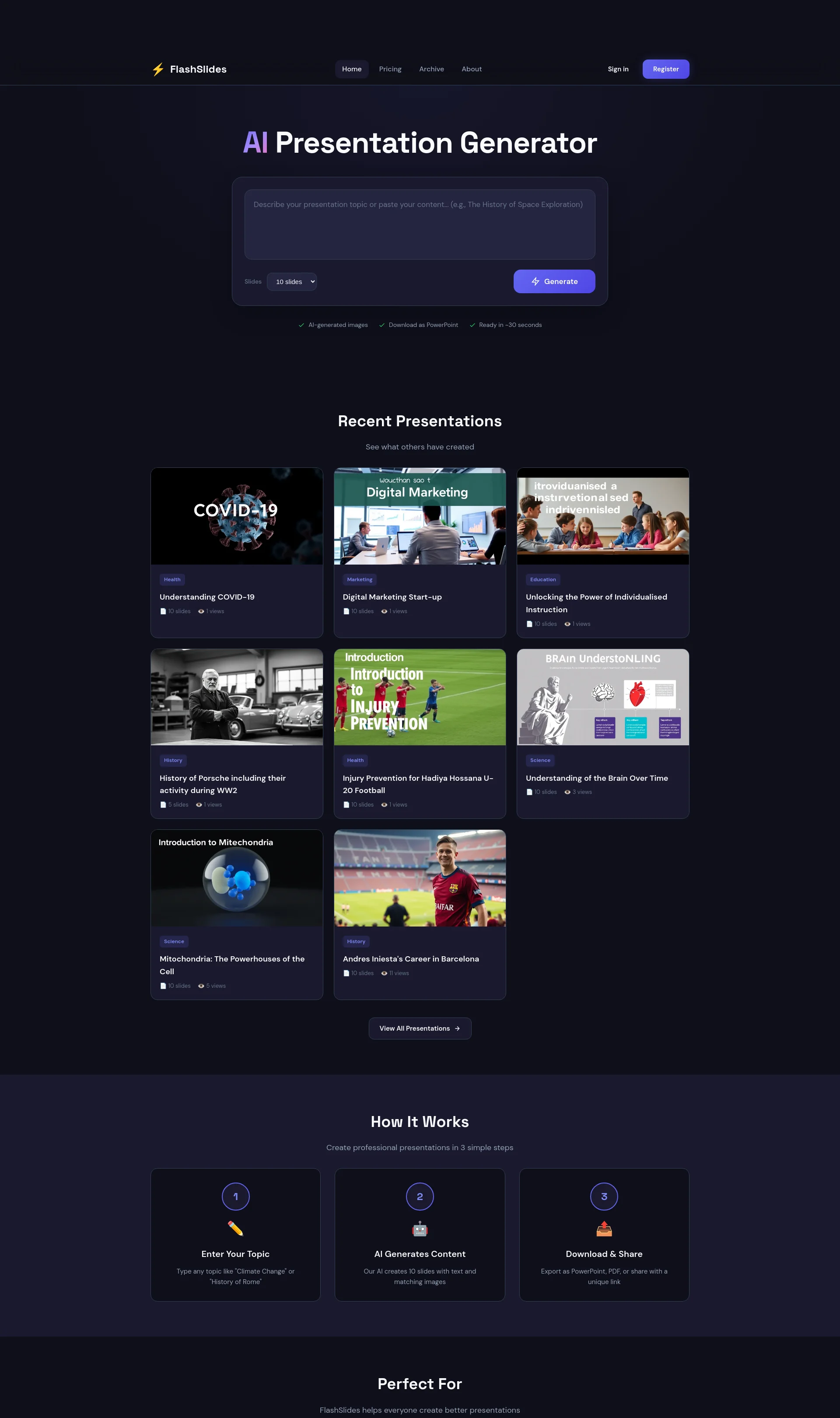 AI Presentation Generator