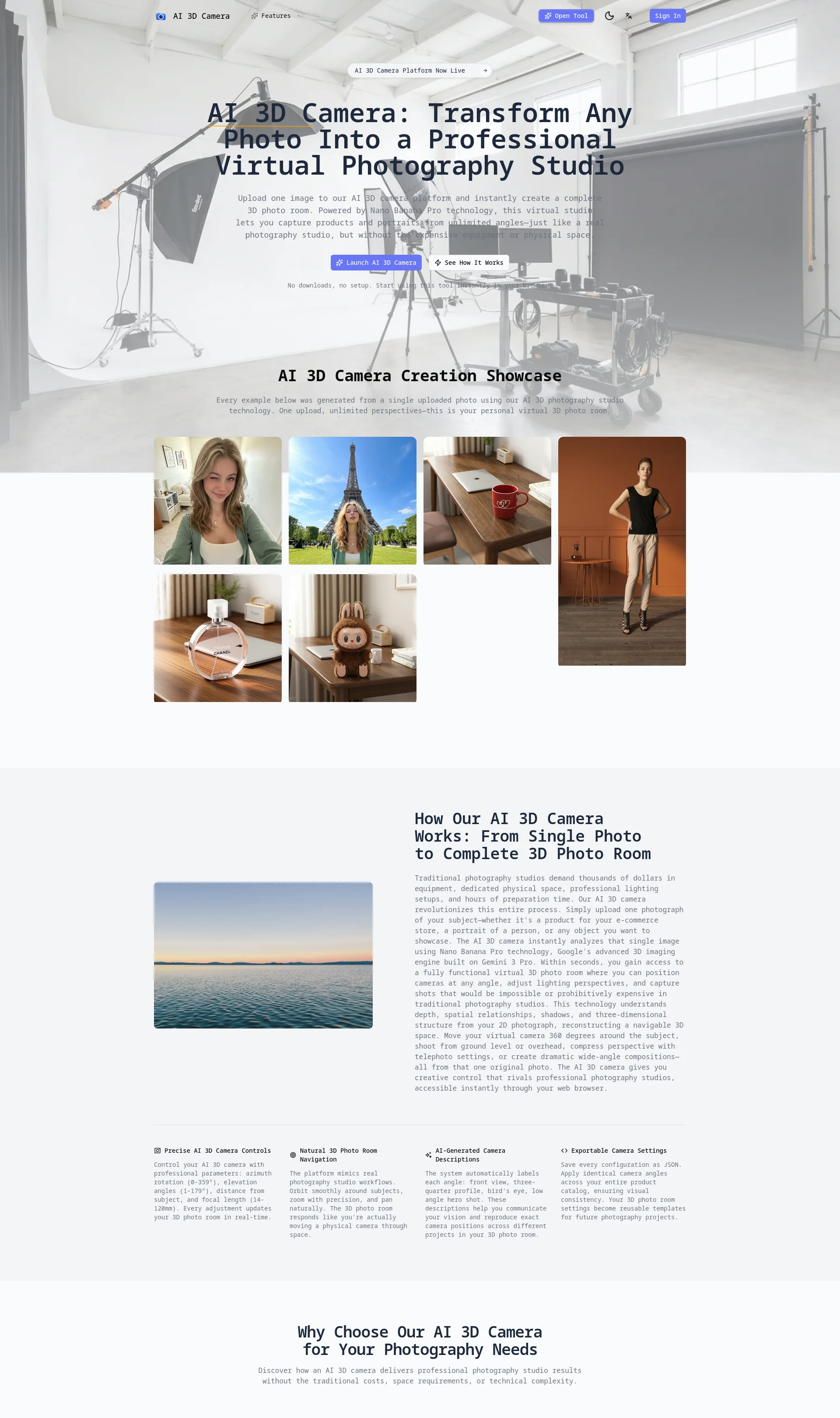 Transform any photo into a professional virtual photography studio