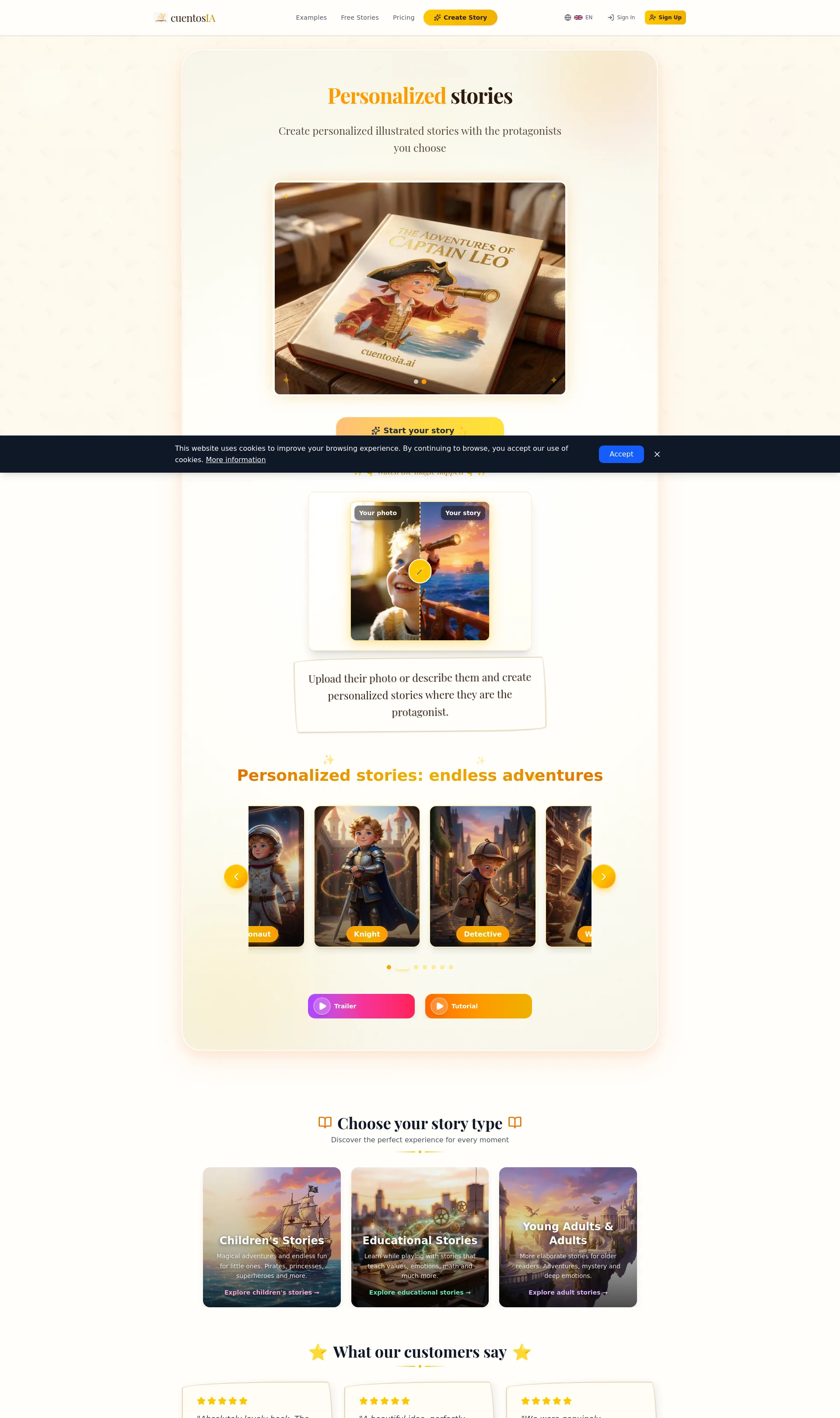 Create personalized illustrated stories with AI in 5 minutes