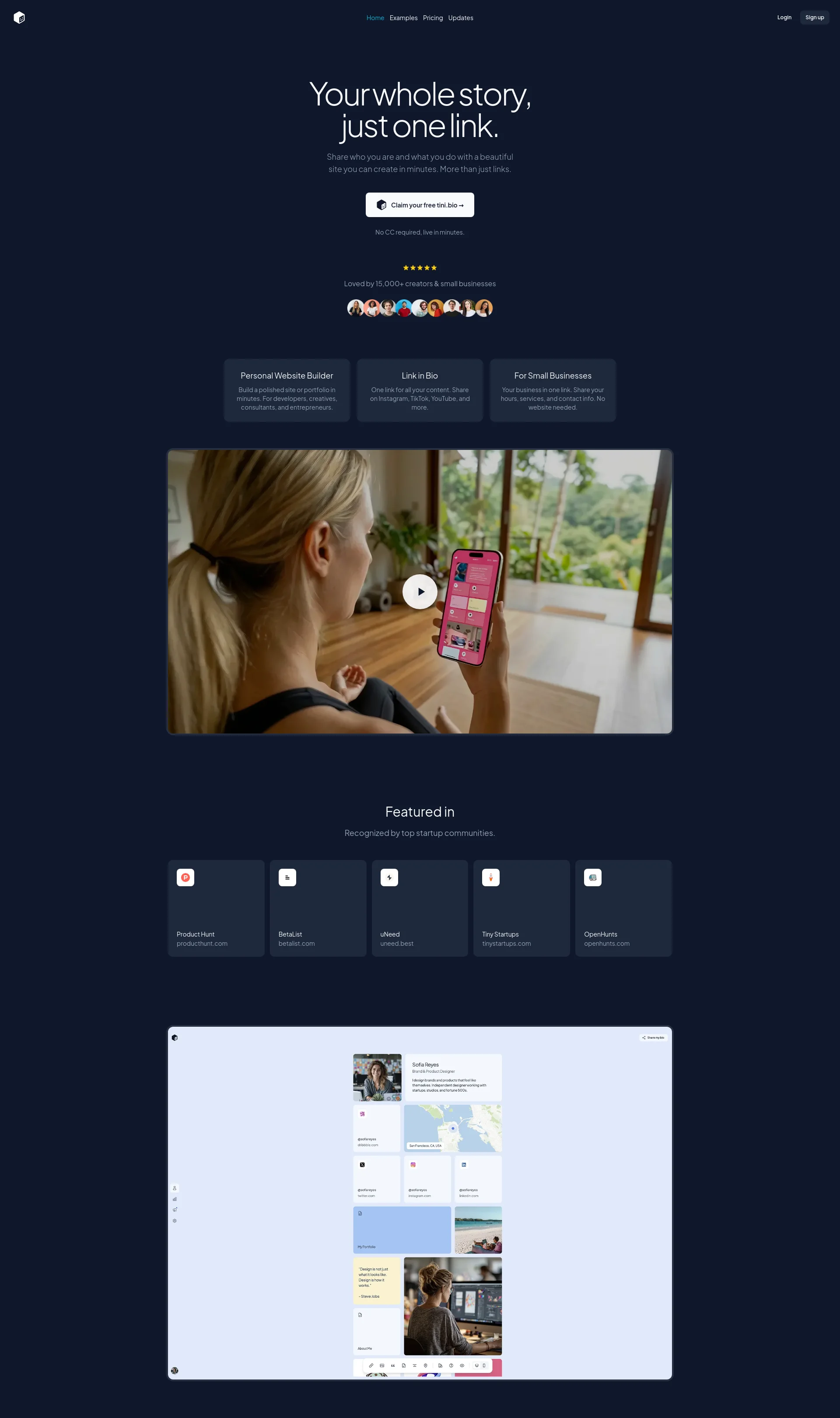 Link in Bio for Creators, Freelancers & Small Businesses