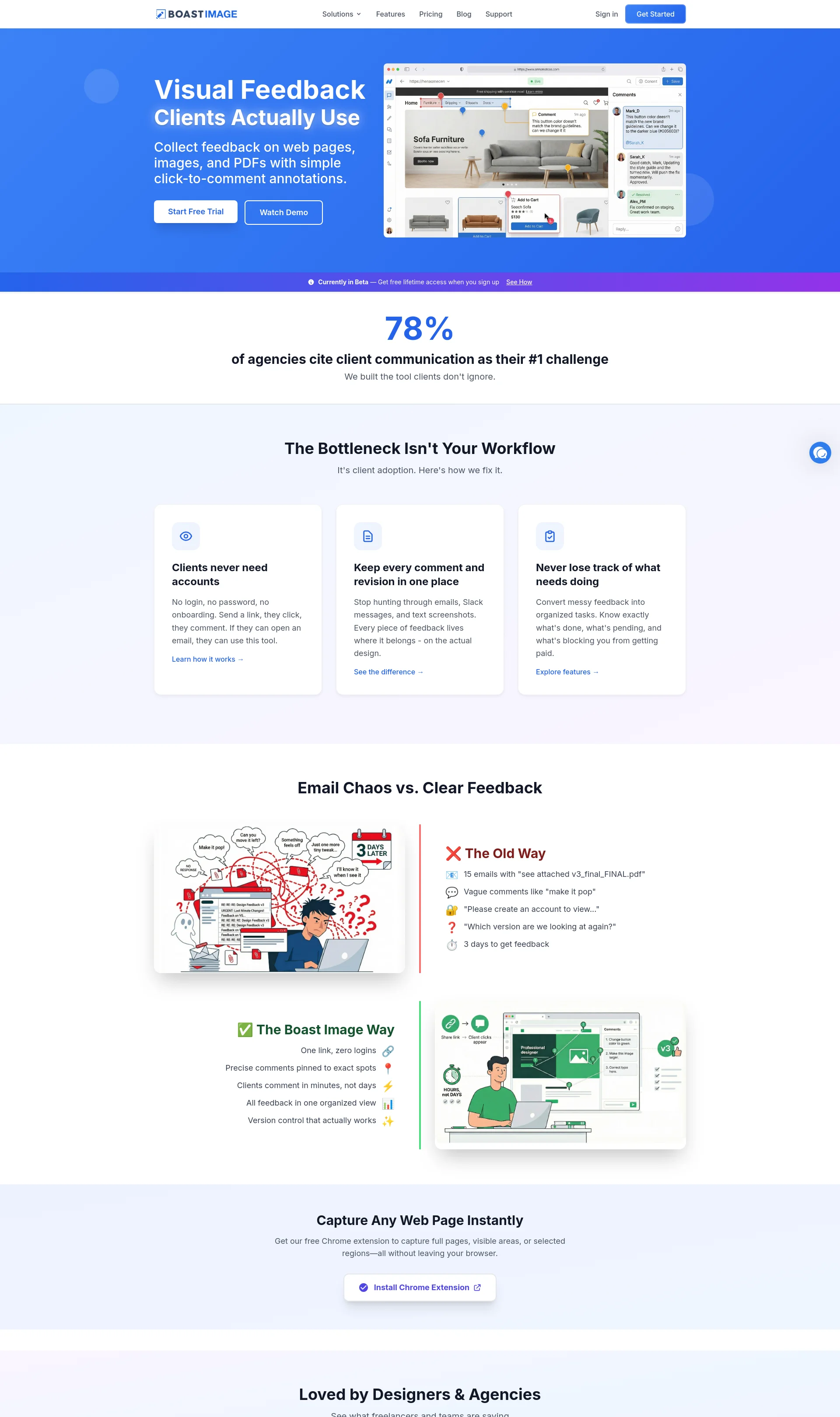 Visual Feedback Tool Clients Actually Complete - No Login Required
