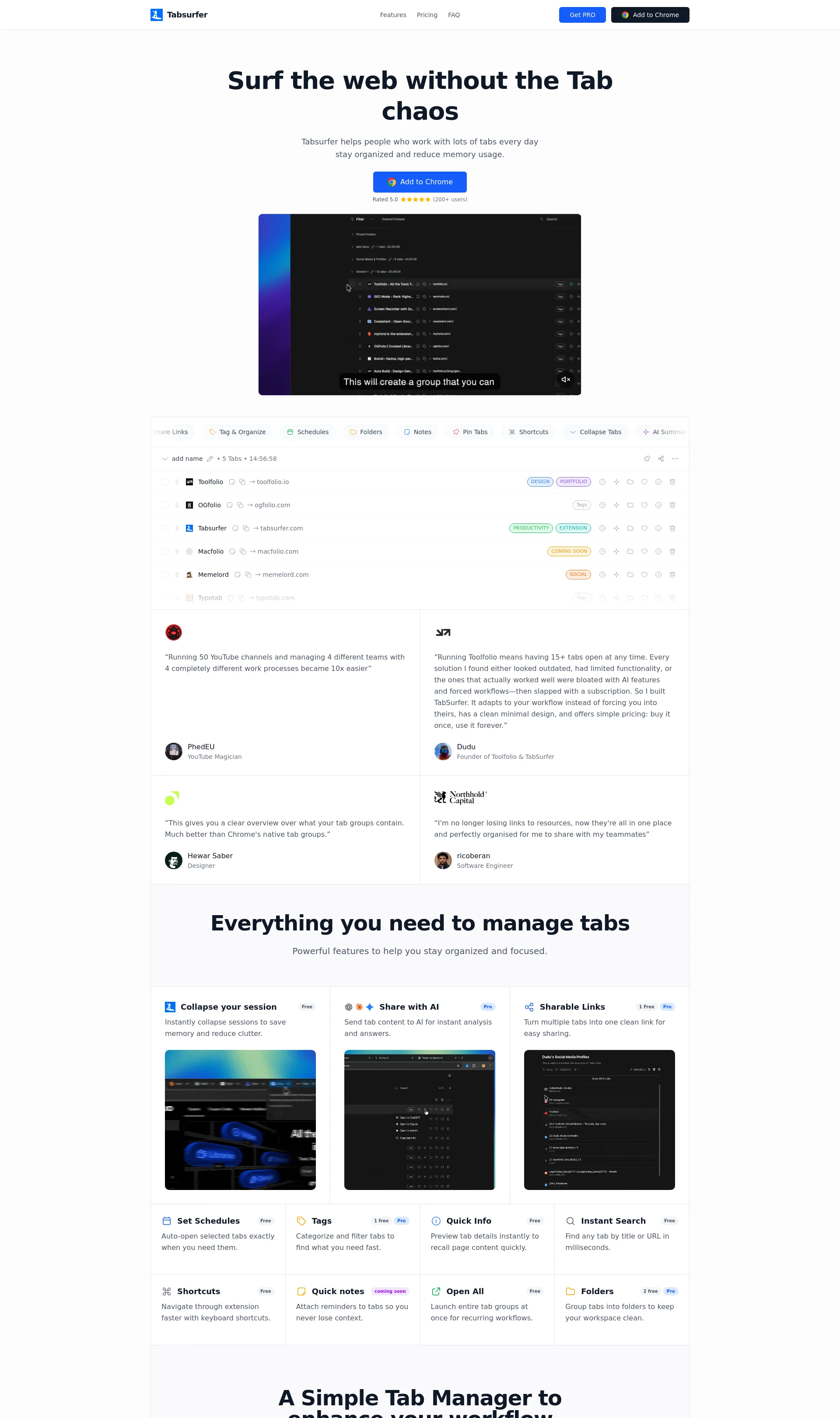 Surf the web without the Tab chaos