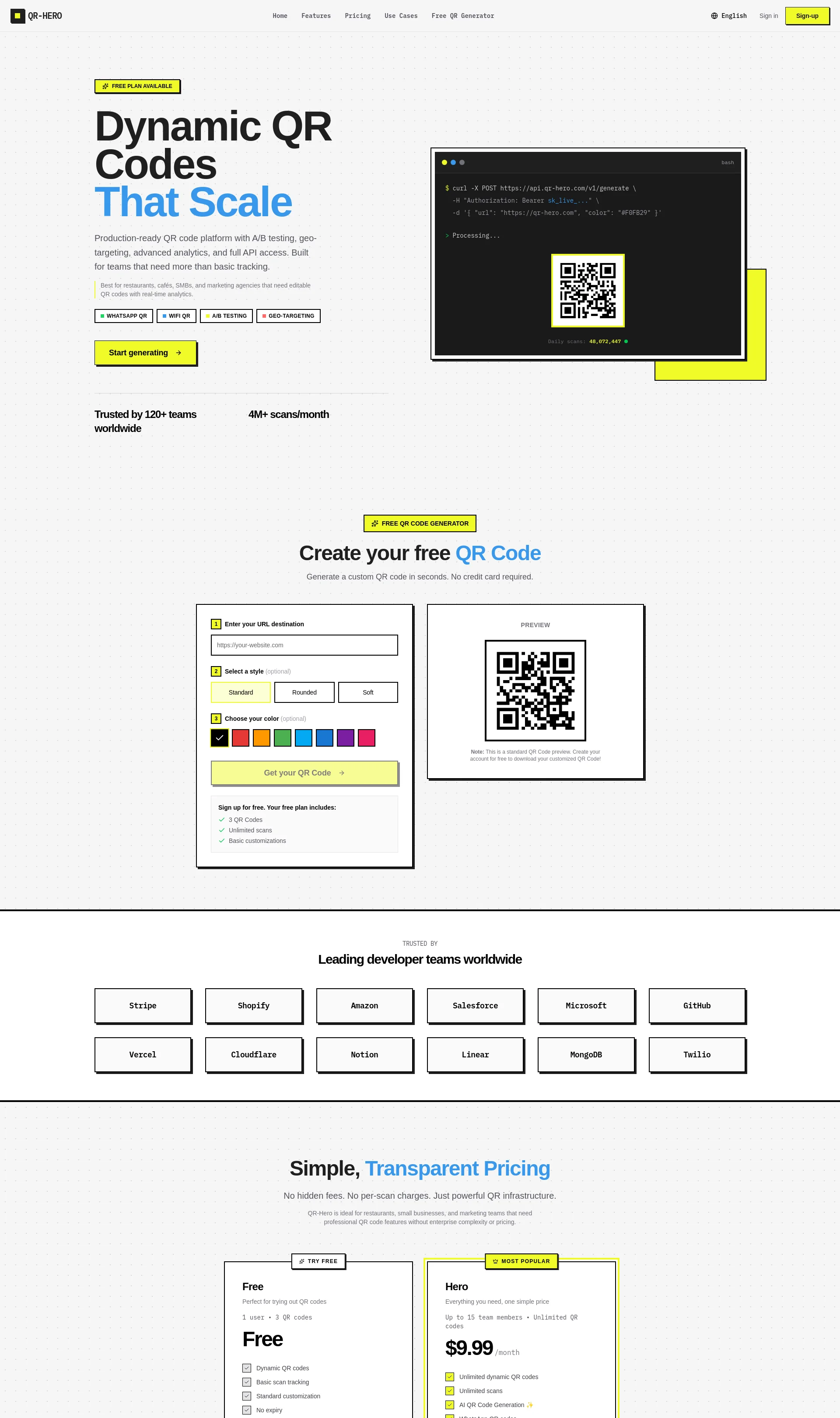 Free Dynamic QR Code Generator with Analytics
