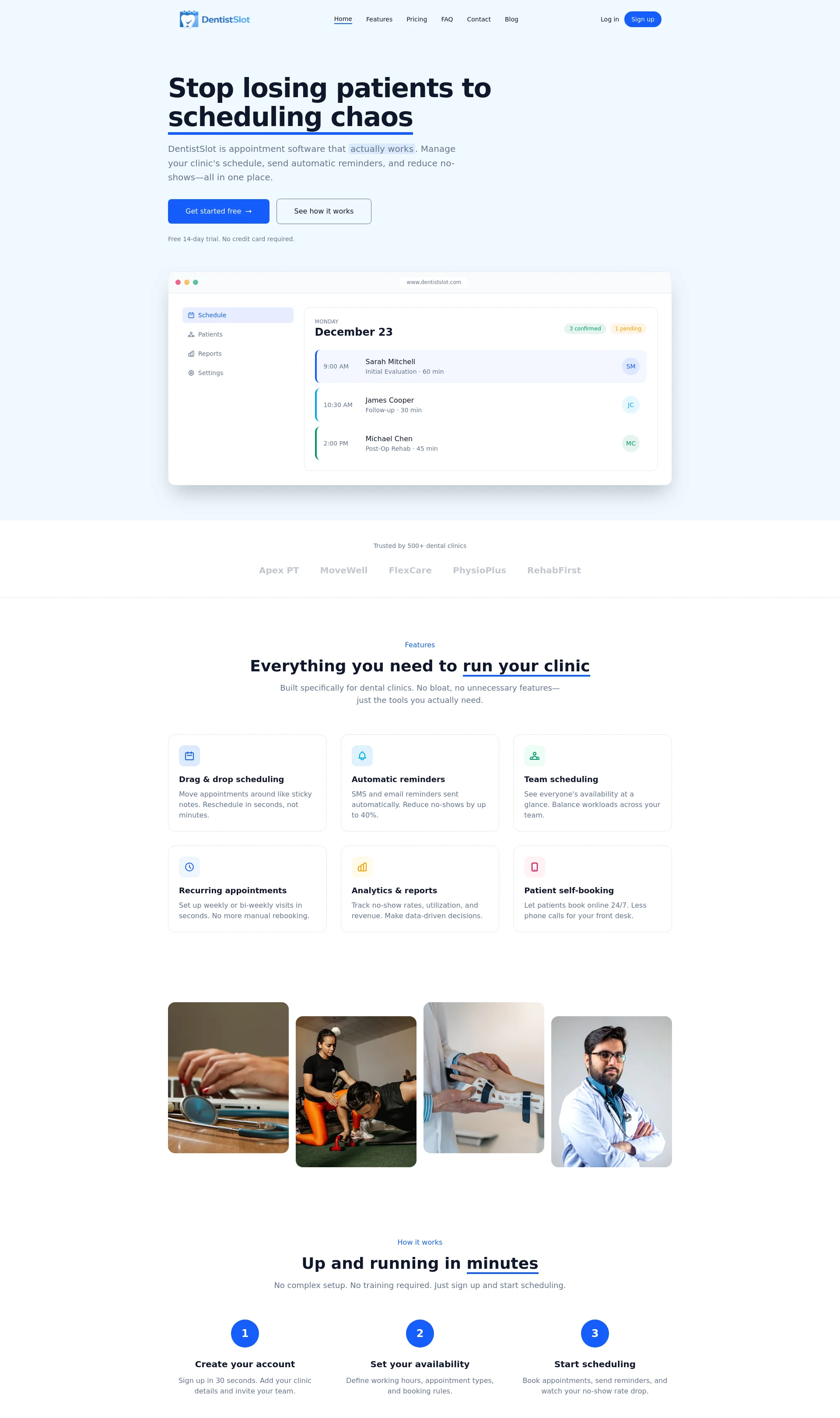 DentistSlot is appointment software that actually works