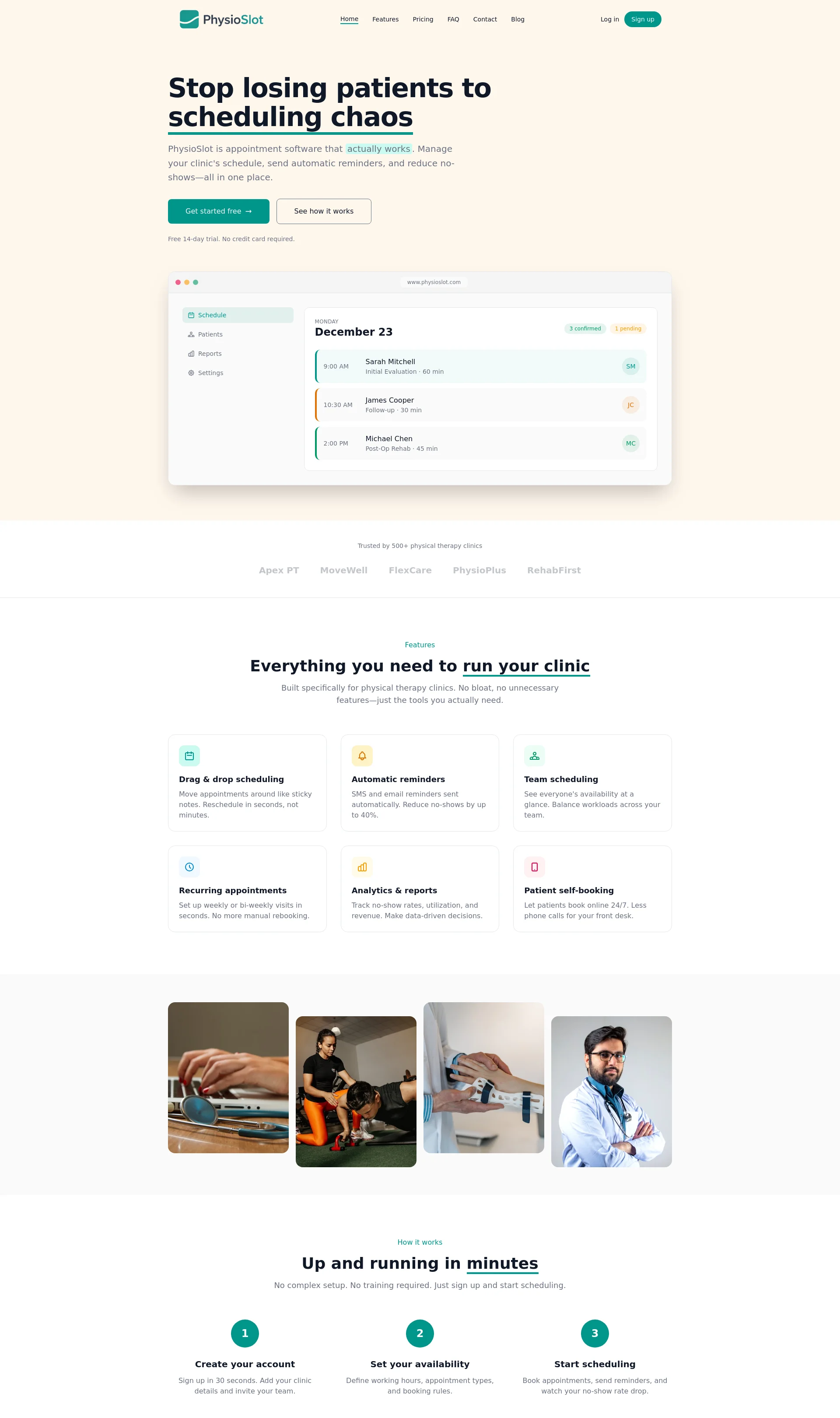 Physical Therapy Scheduling Made Simple