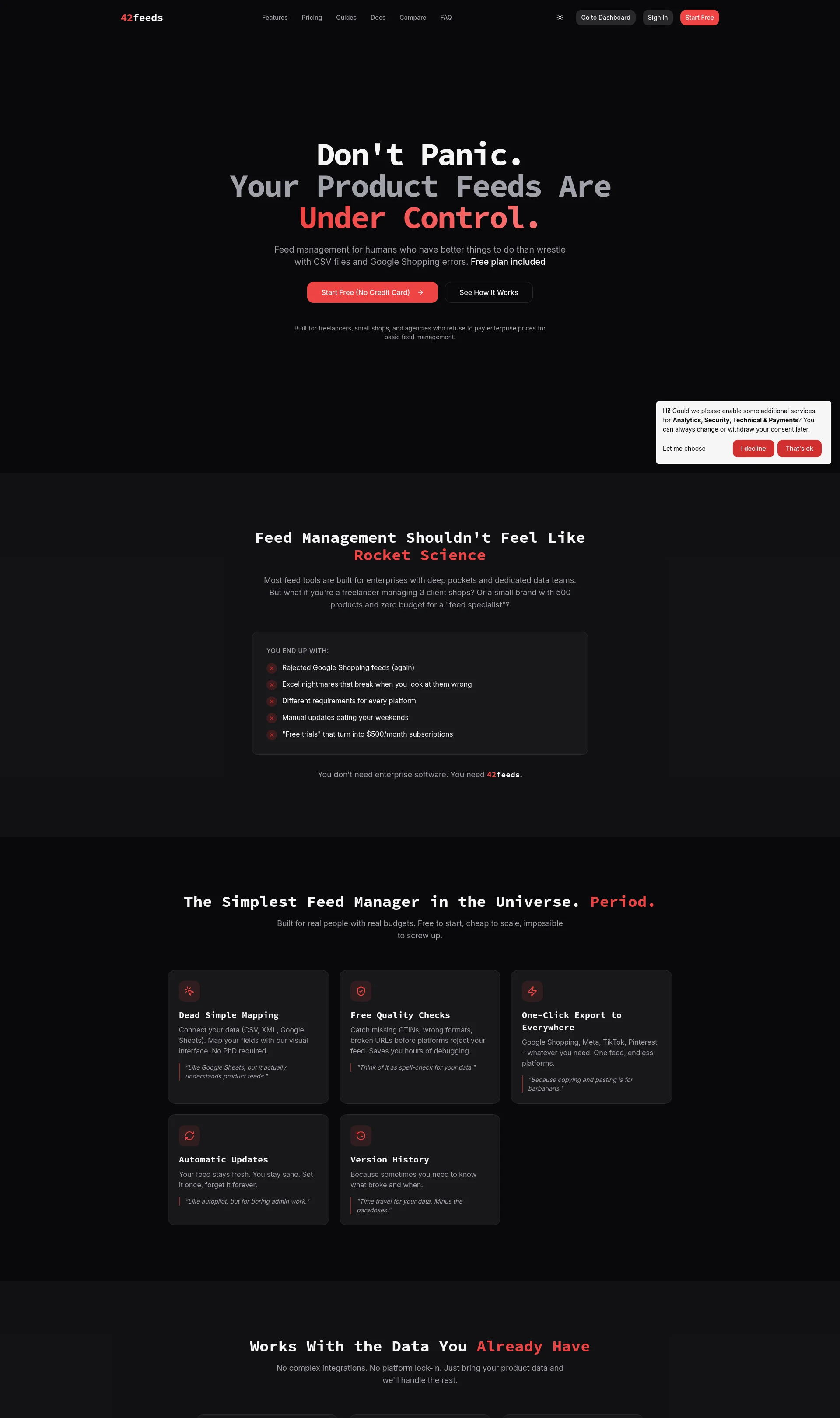 The answer to every feed question