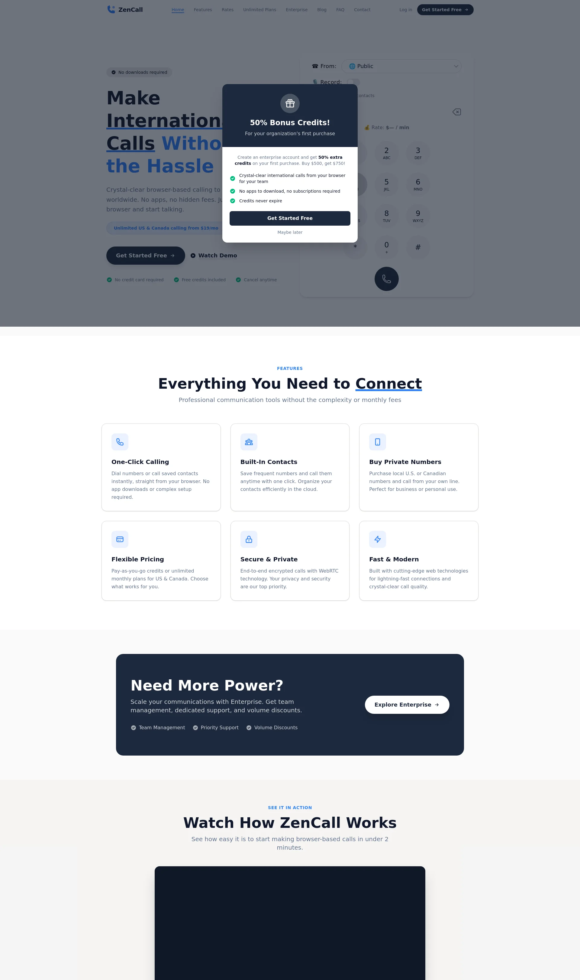 Browser-based calling made simple