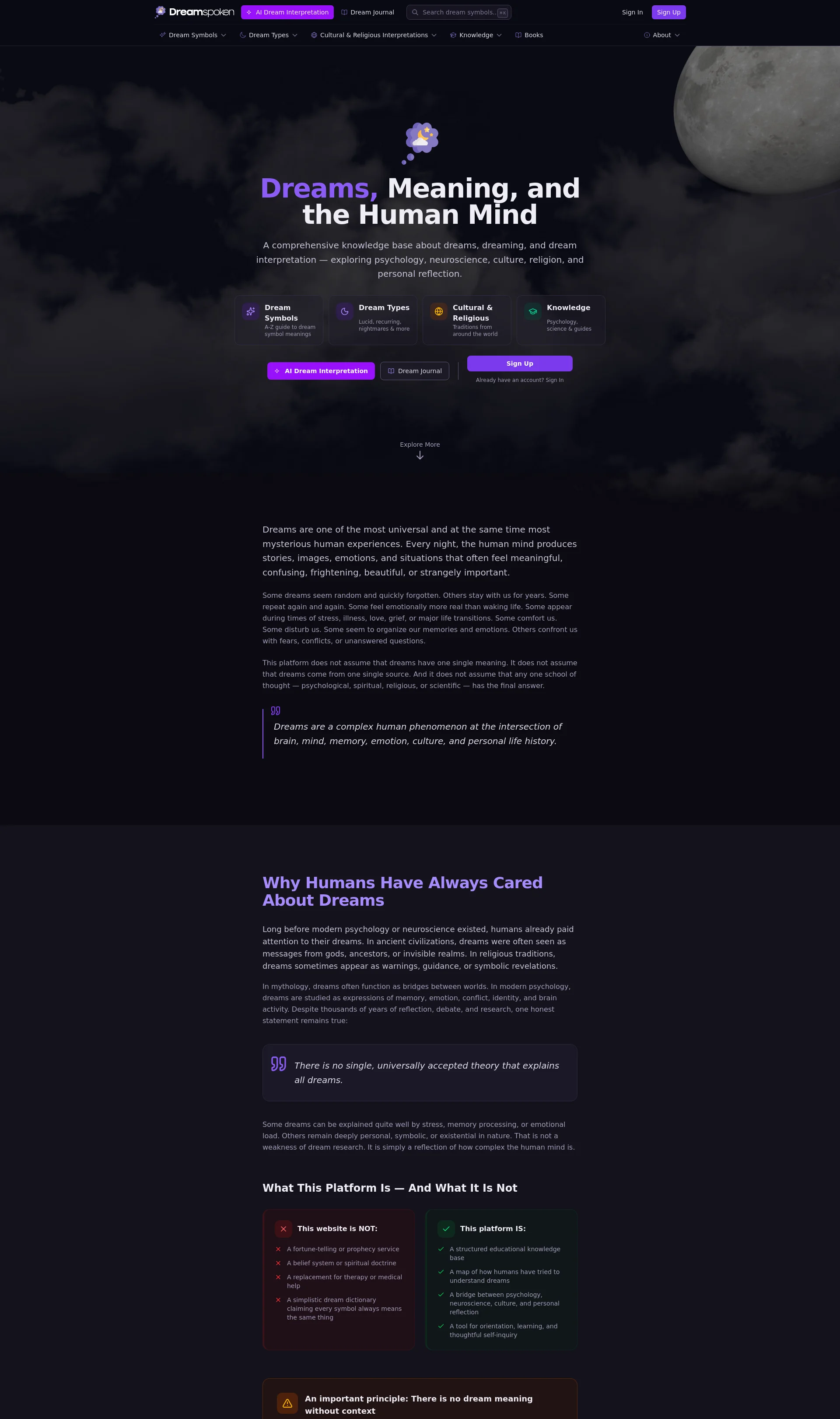 Exploring psychology, science, culture, and personal reflection to understand dreams