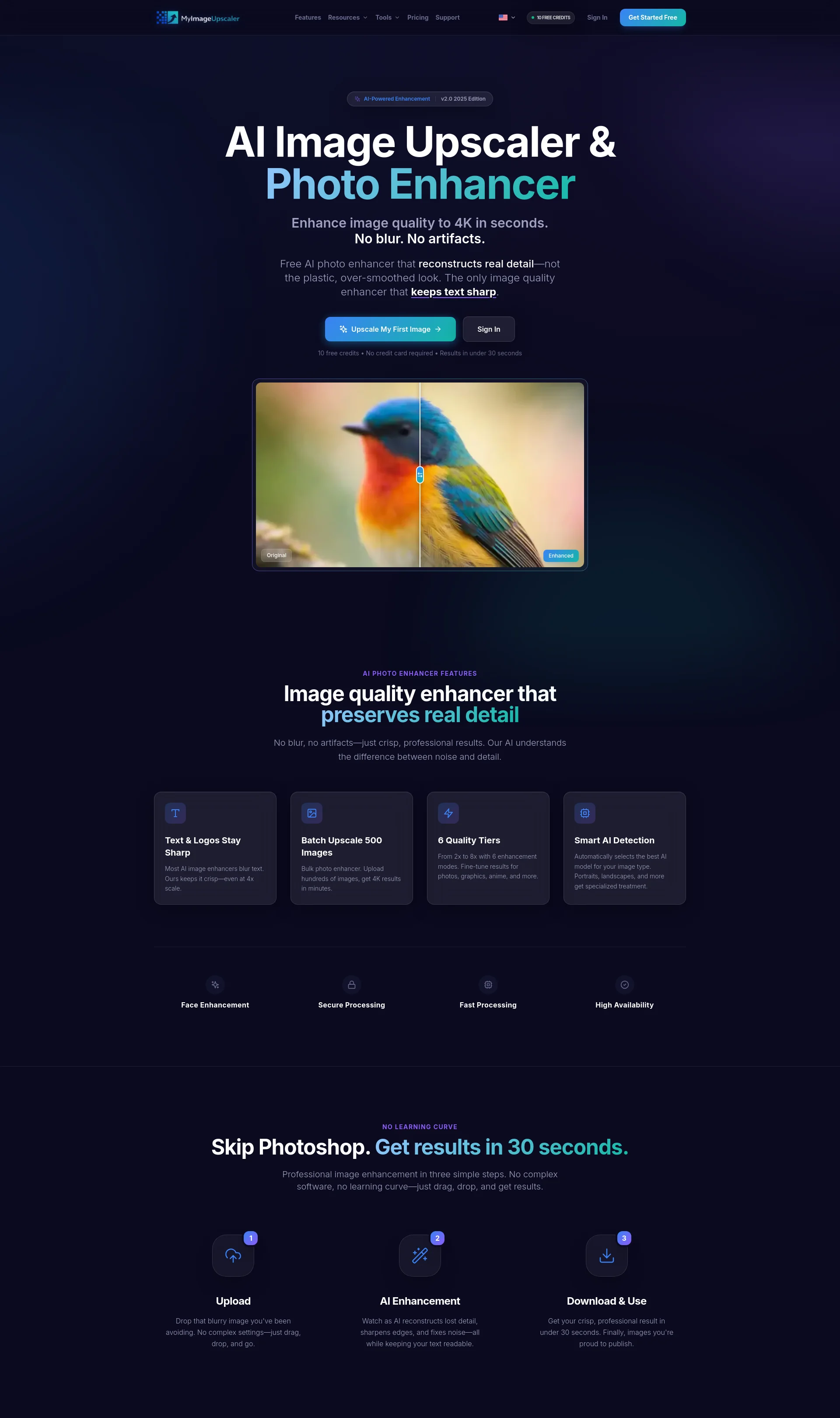 AI-powered image upscaling and enhancement for professionals and creatives