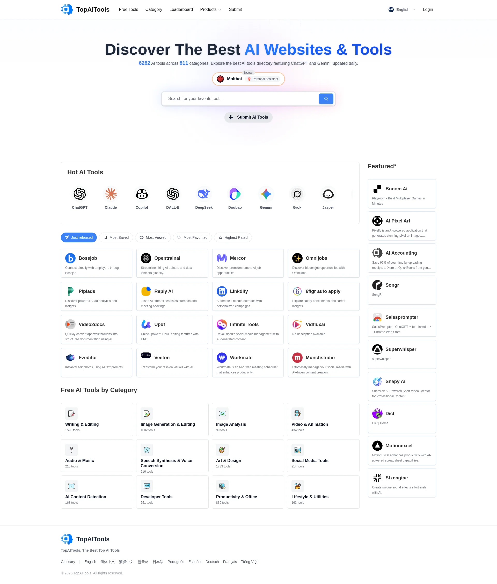 Discover The Best AI Websites & Tools