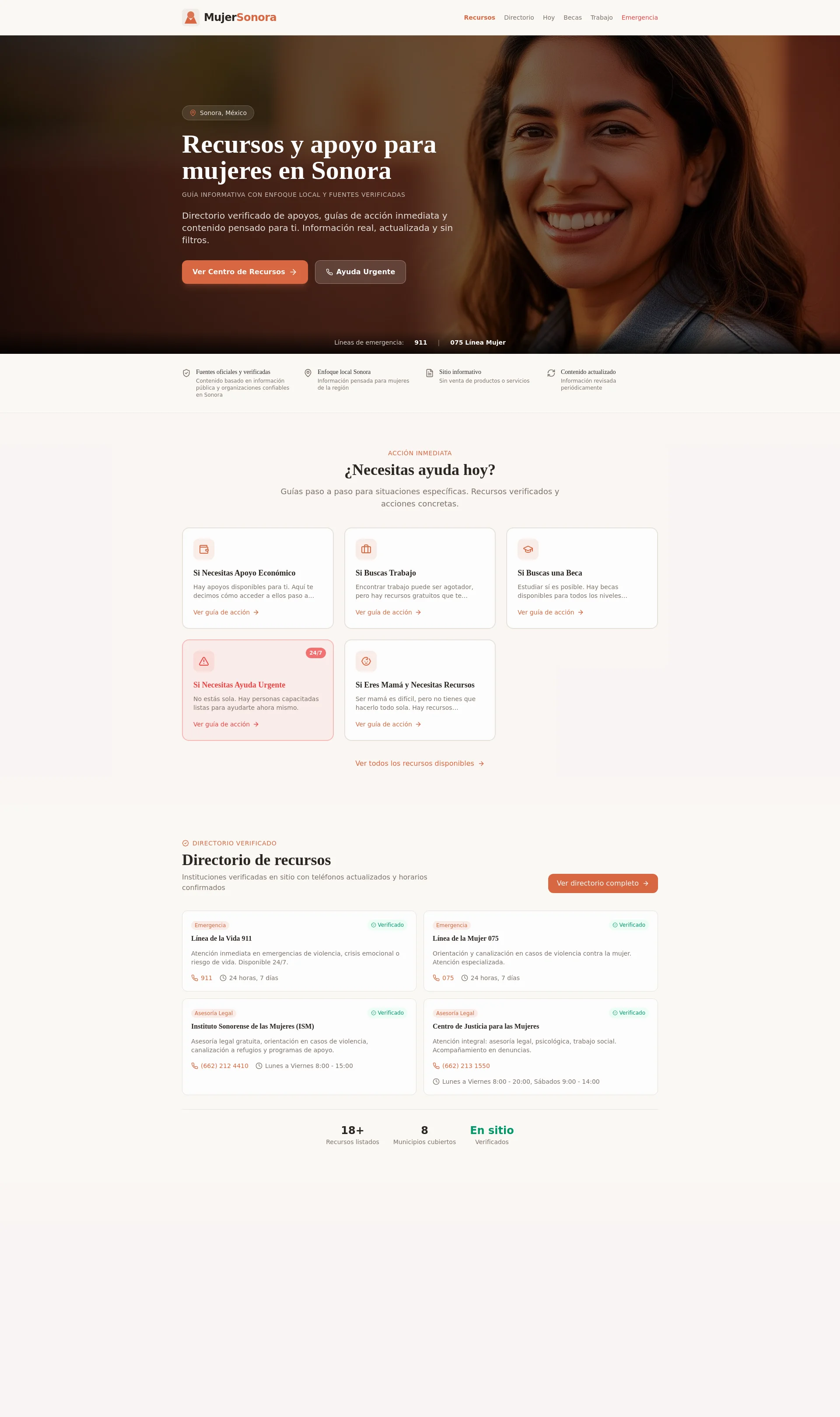 Recursos y Apoyo para Mujeres en Sonora