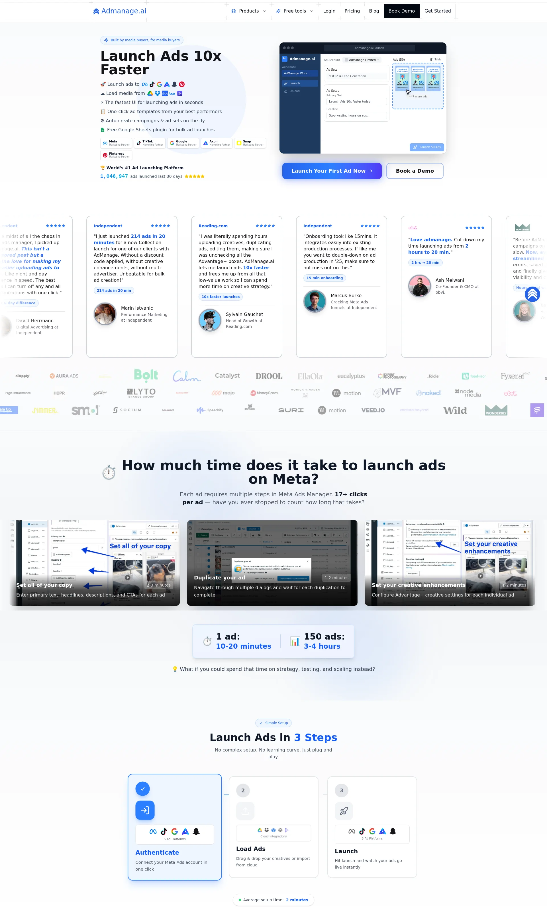 Launch Meta & TikTok Ads 10x Faster