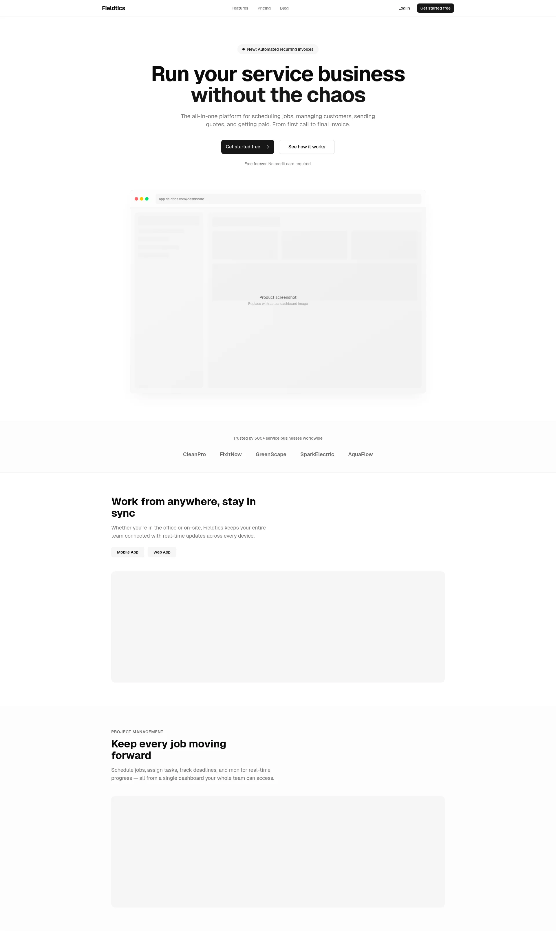 The all-in-one platform for service businesses to schedule, manage, and grow