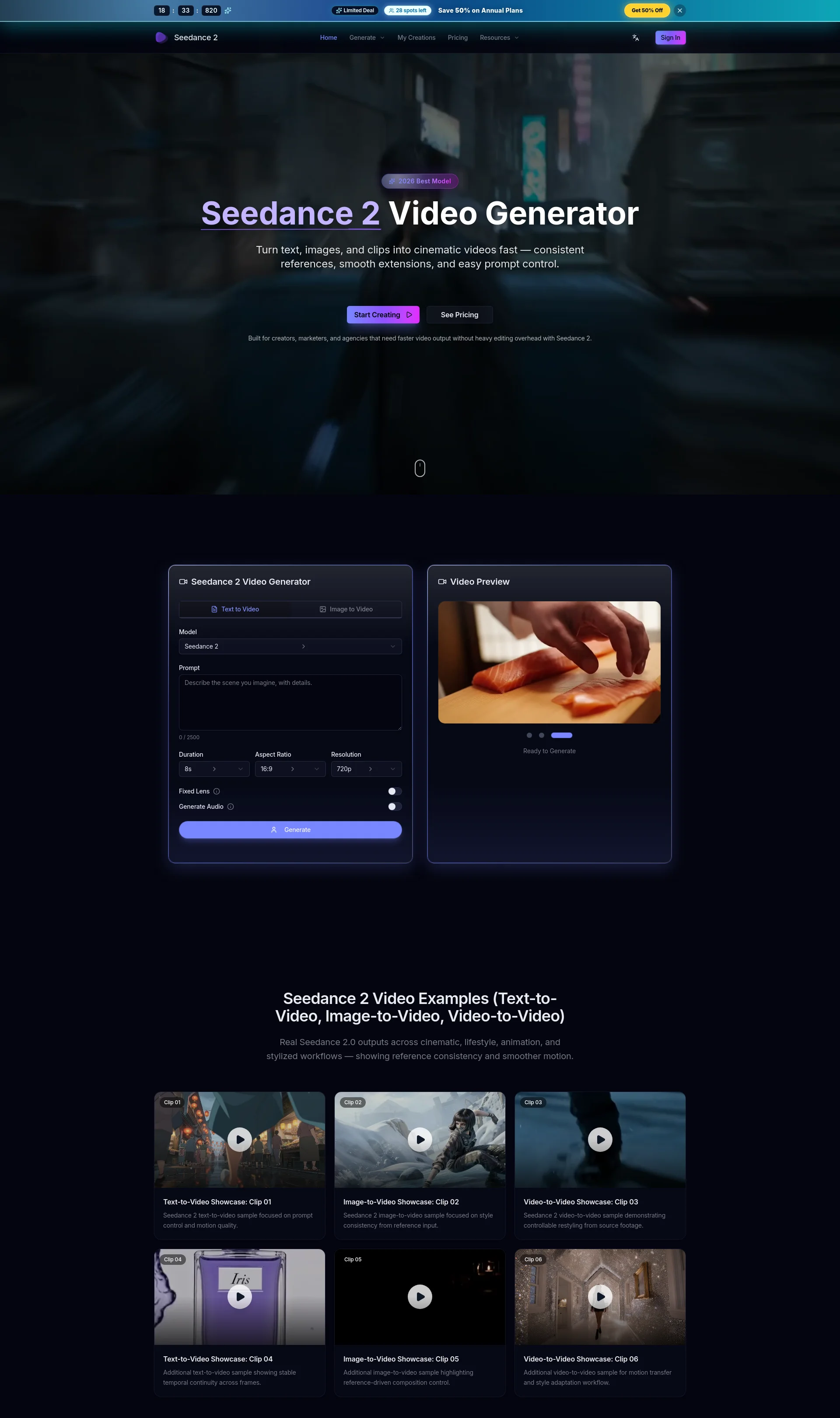 Turn text, images, and clips into cinematic videos fast