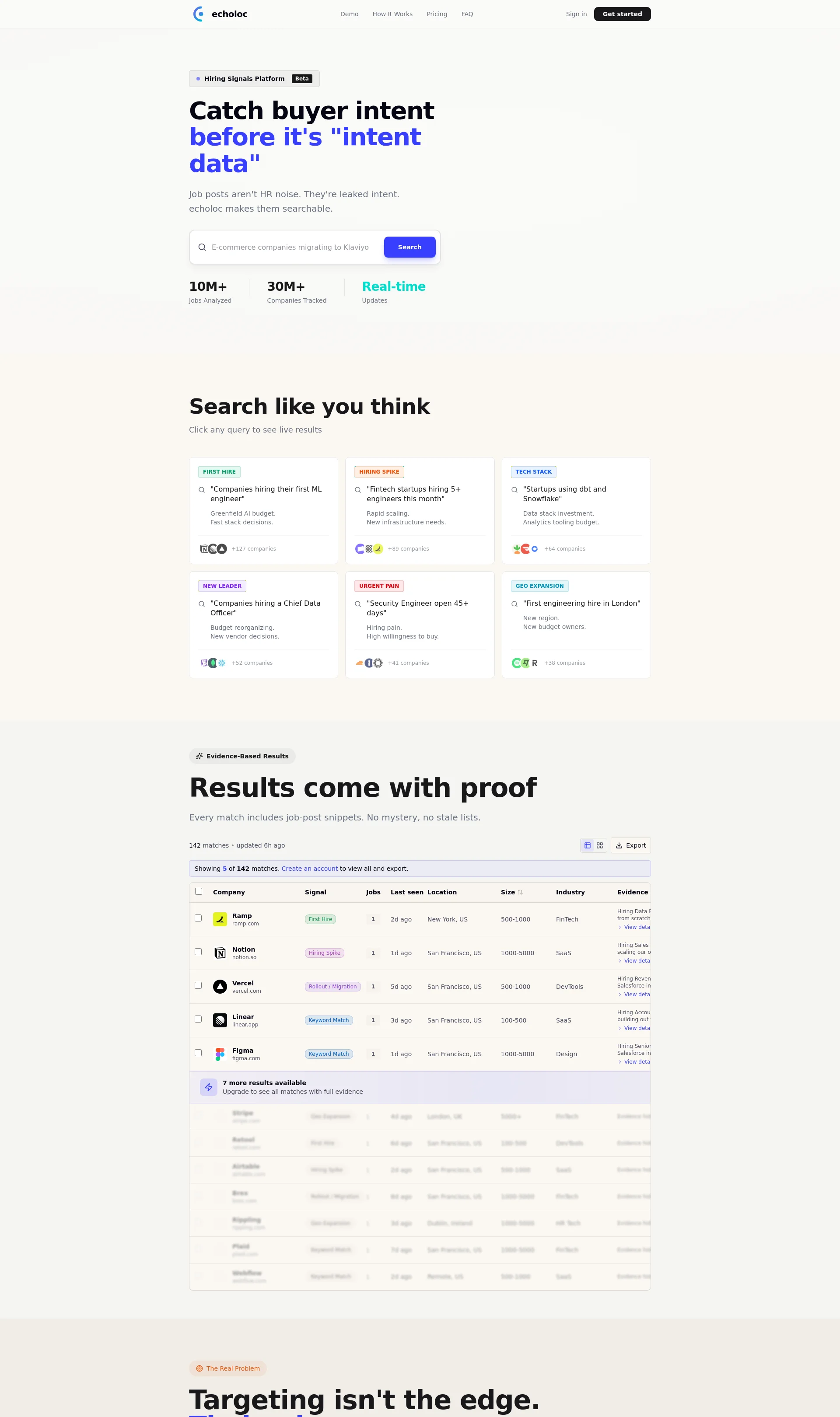 Hiring Signals Platform