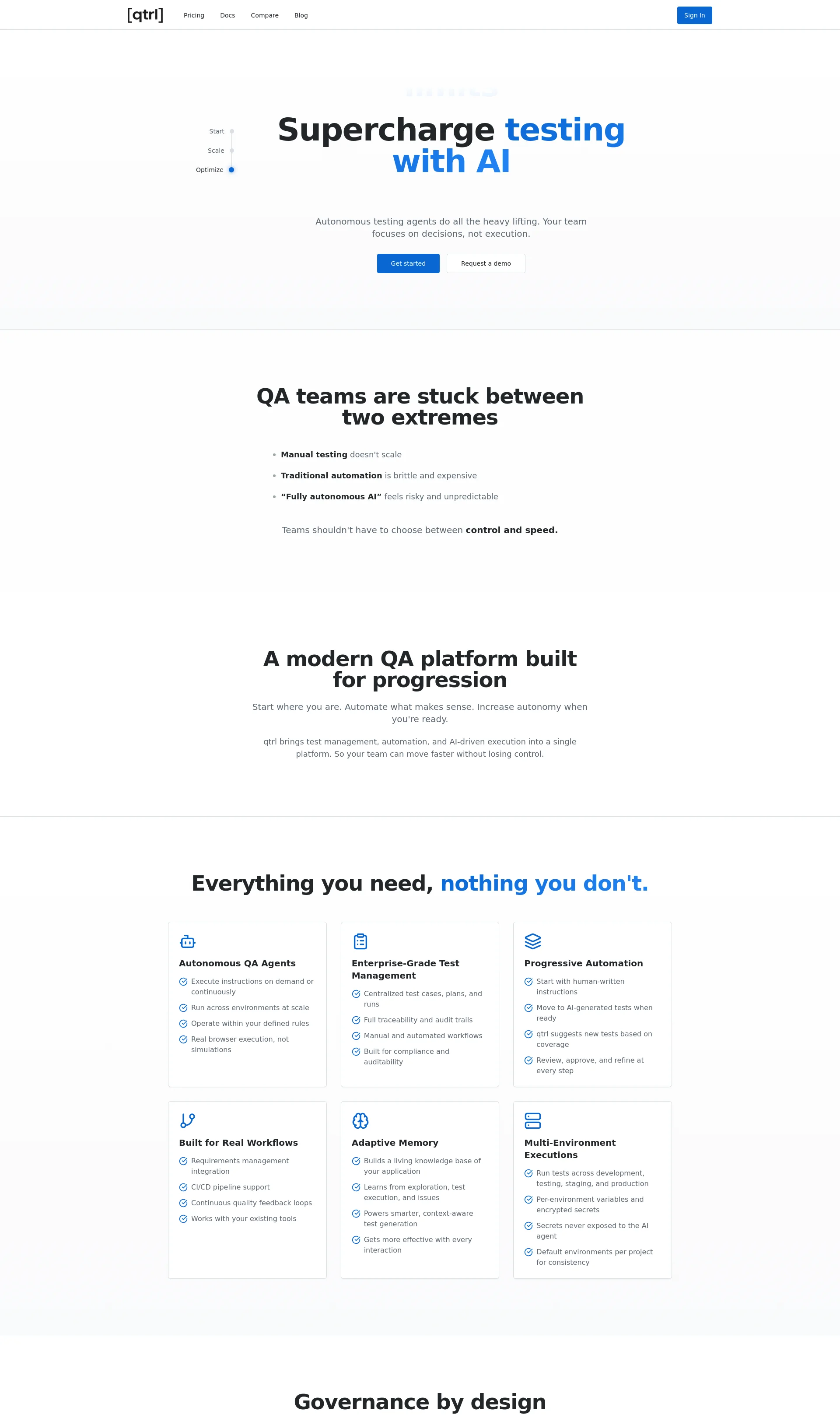 AI-Powered QA Platform for Test Management and Browser Testing
