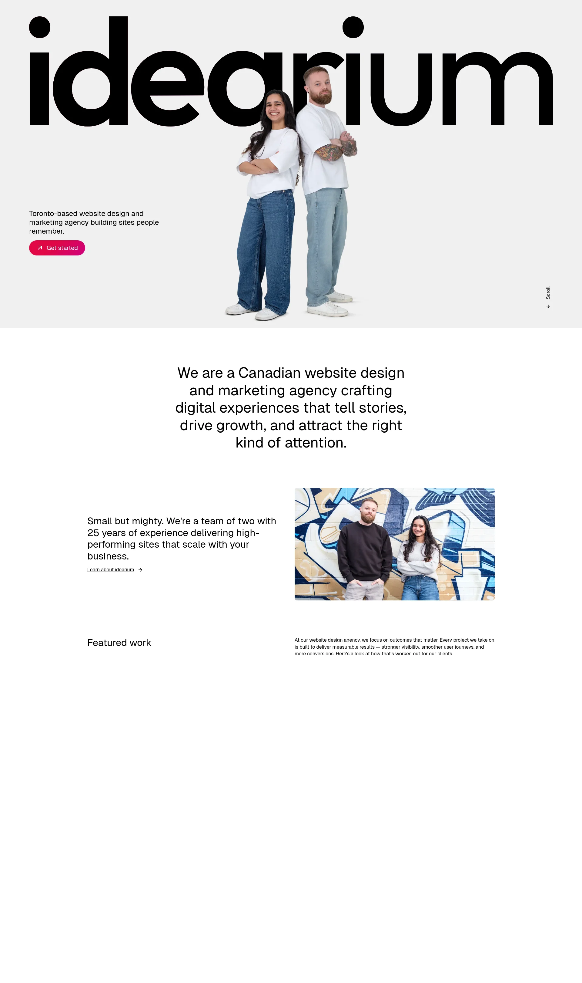 Toronto-based website design and marketing agency building sites people remember