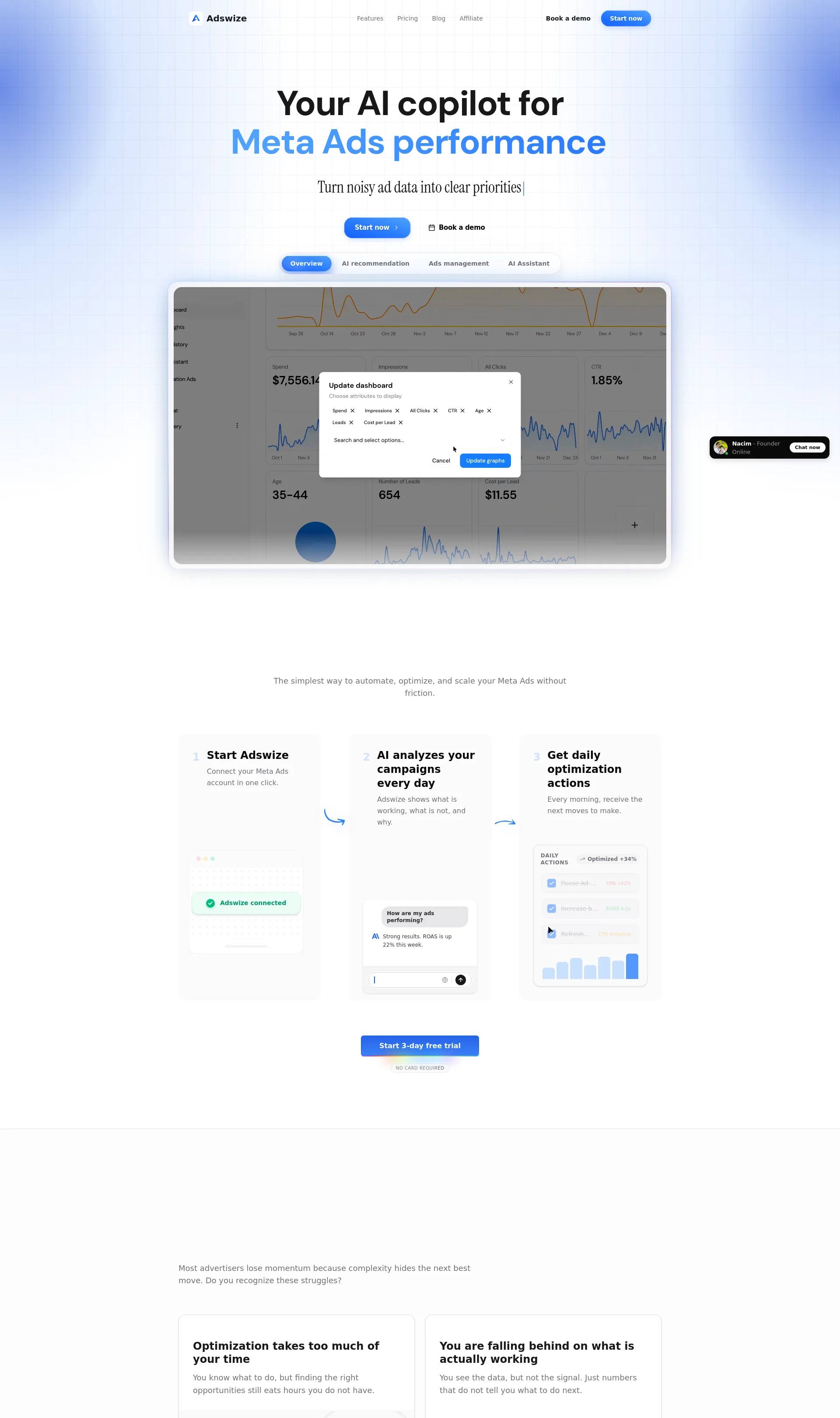 Your AI copilot for Meta Ads performance