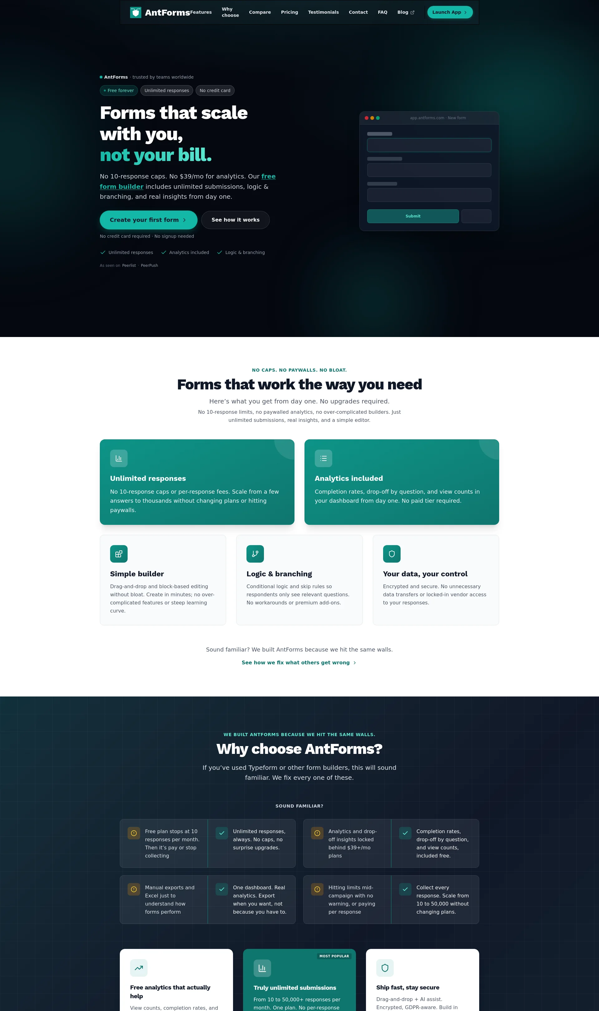 Powerful Forms in Minutes with Free Form Builder