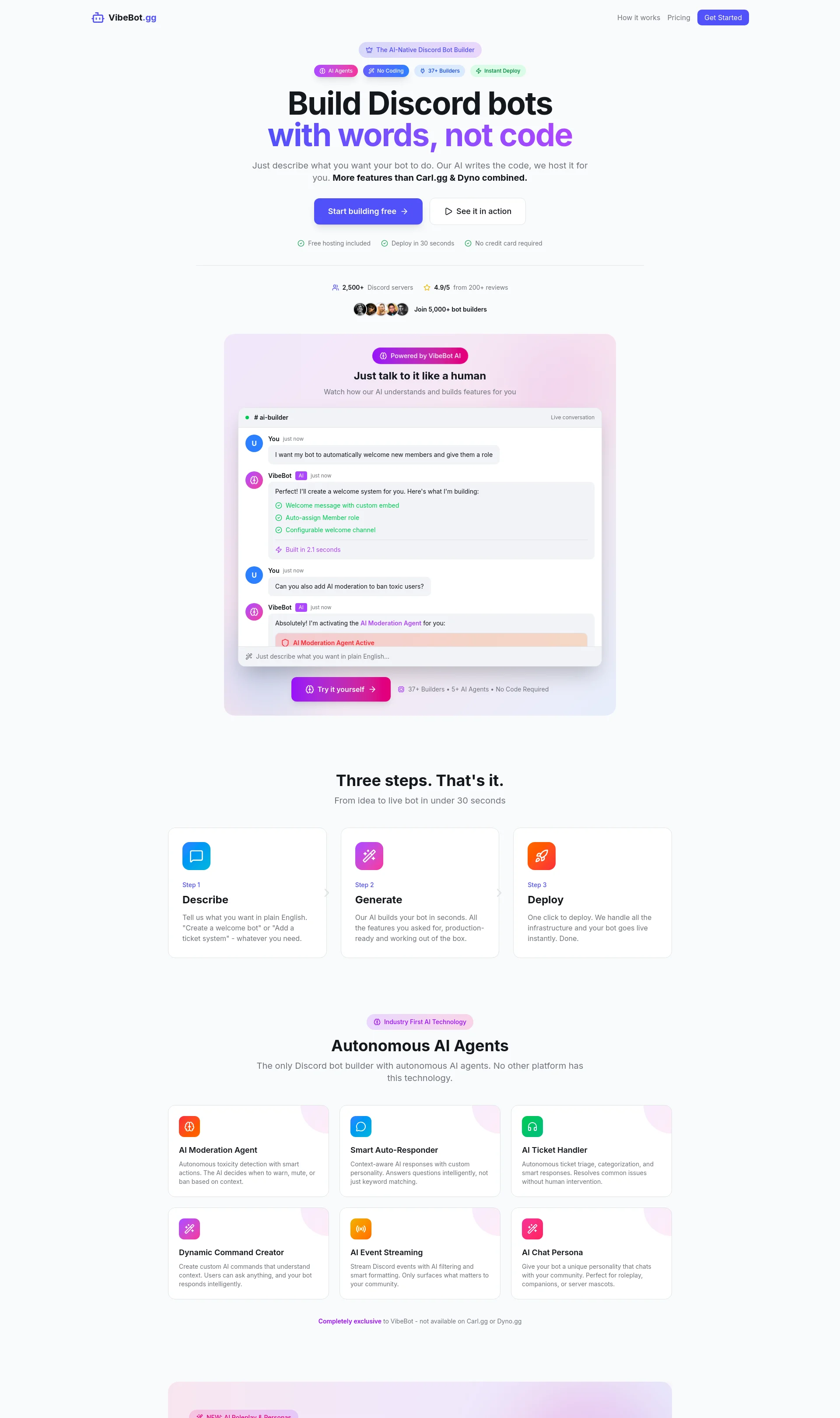 AI Discord Bot Maker, No Coding Required