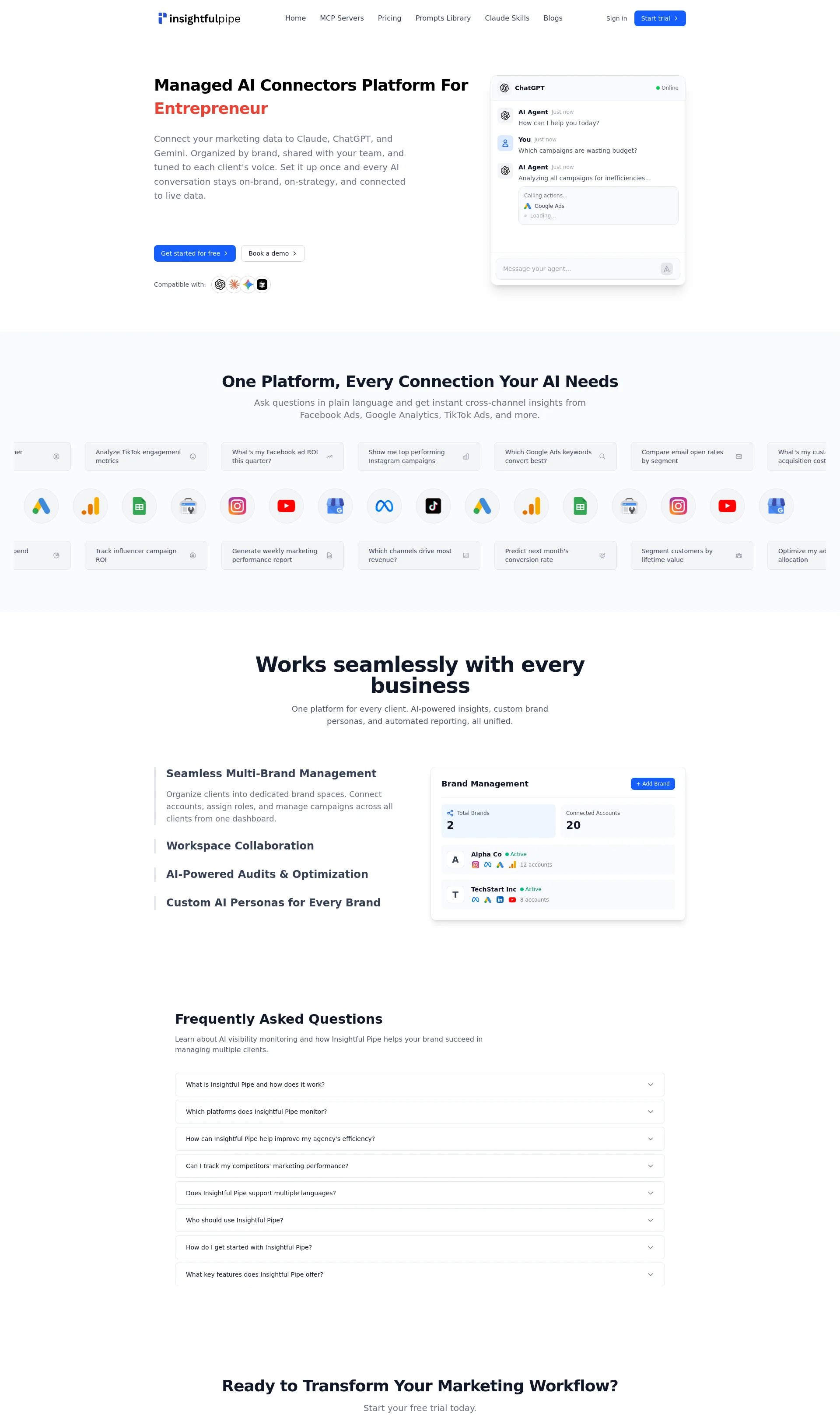 Analytics AI Connectors for Marketers