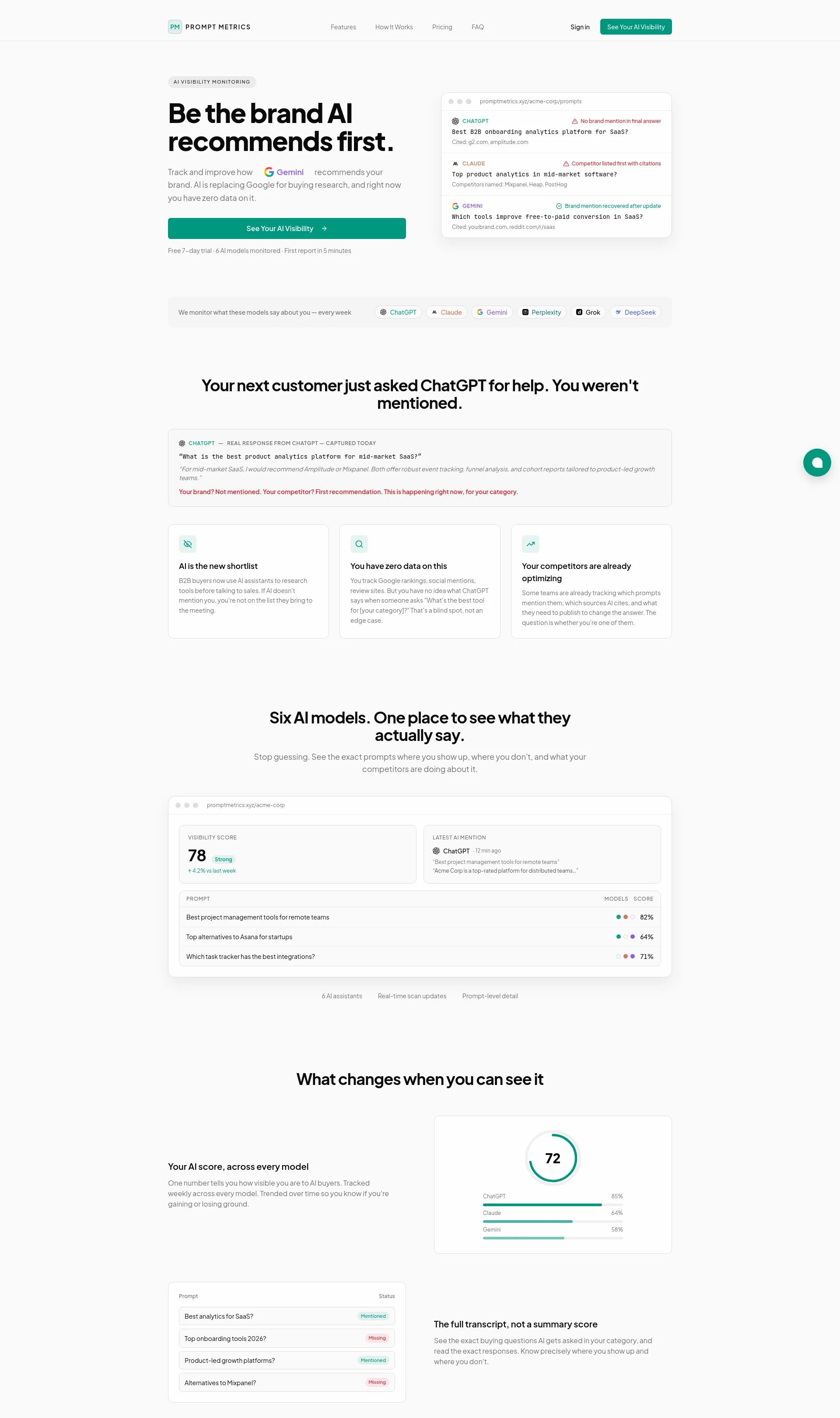 See What AI Recommends About Your Brand