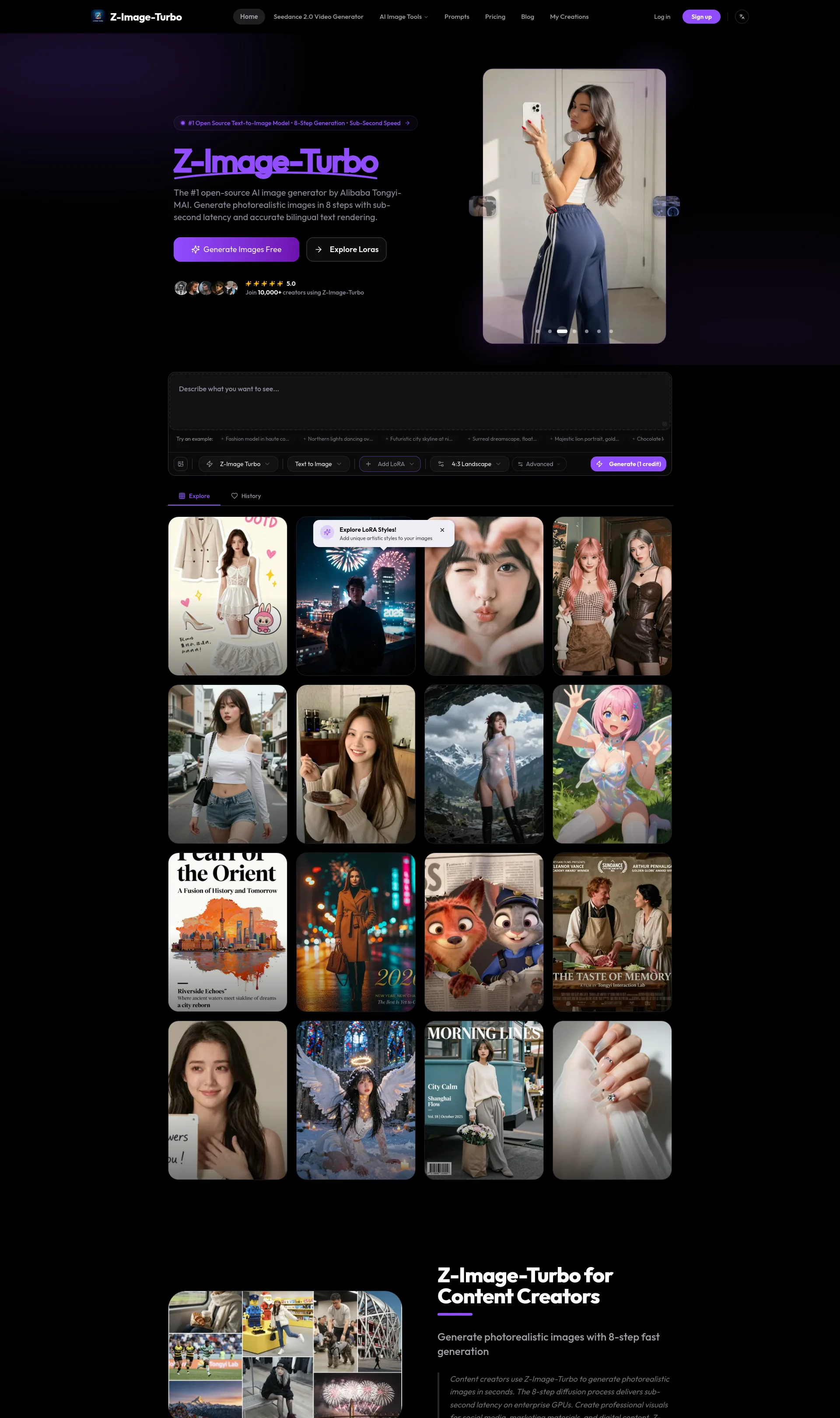 Generate photorealistic images in 8 steps with sub-second latency and accurate bilingual text rendering