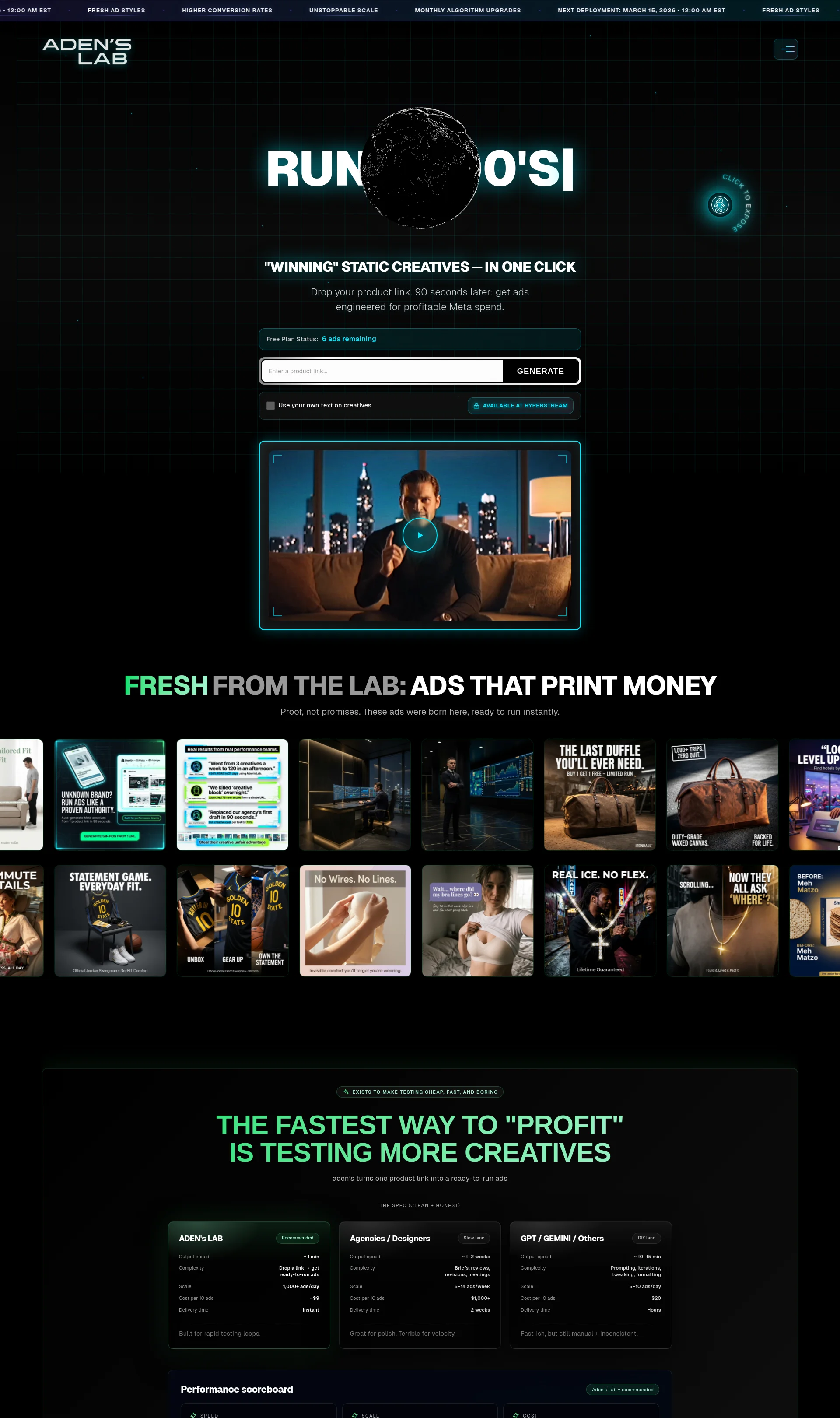 Generate 1,000s of Meta Ads