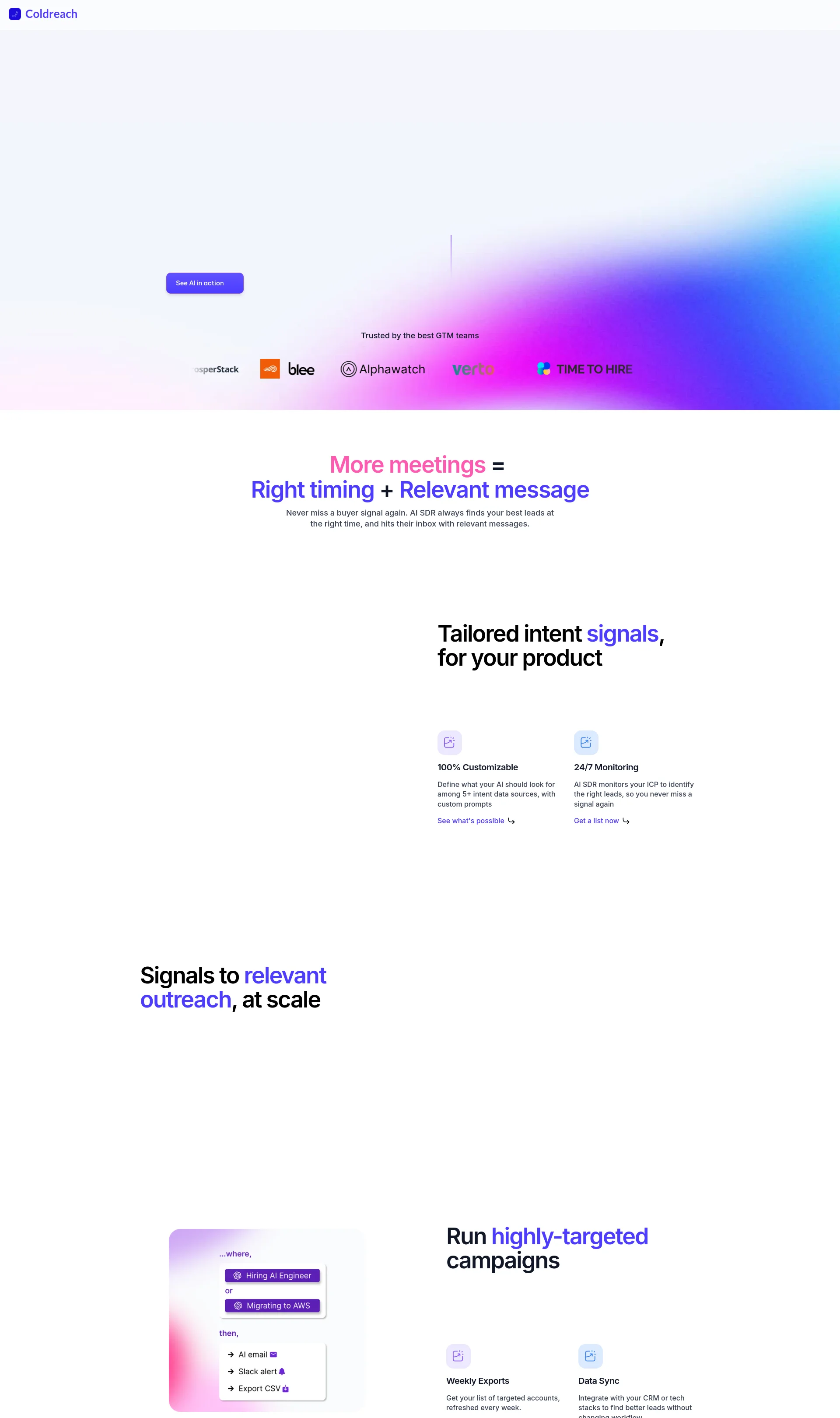Scale outbound with an AI SDR, tailored to your product