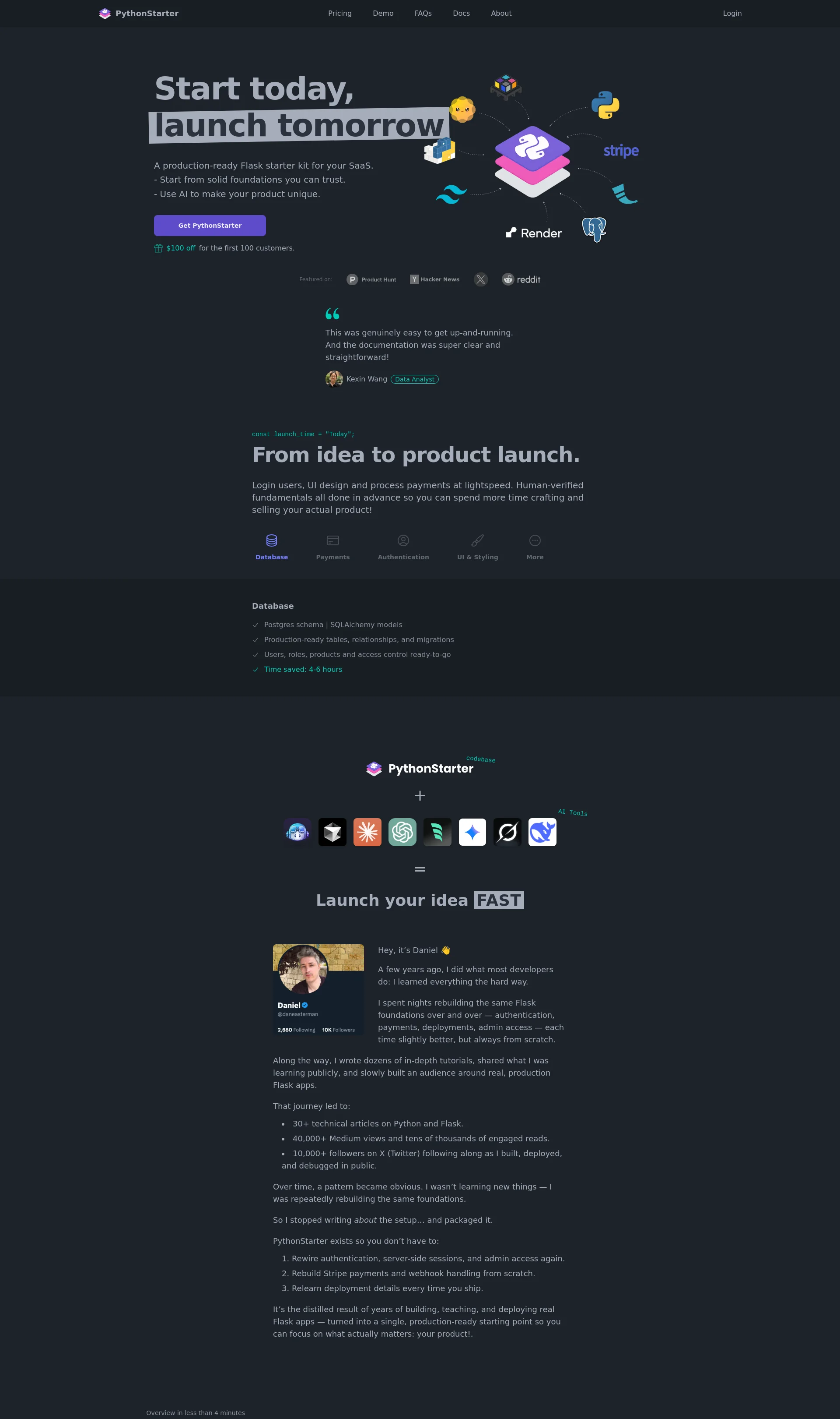 Start Your Python SaaS Product Today, Launch Tomorrow