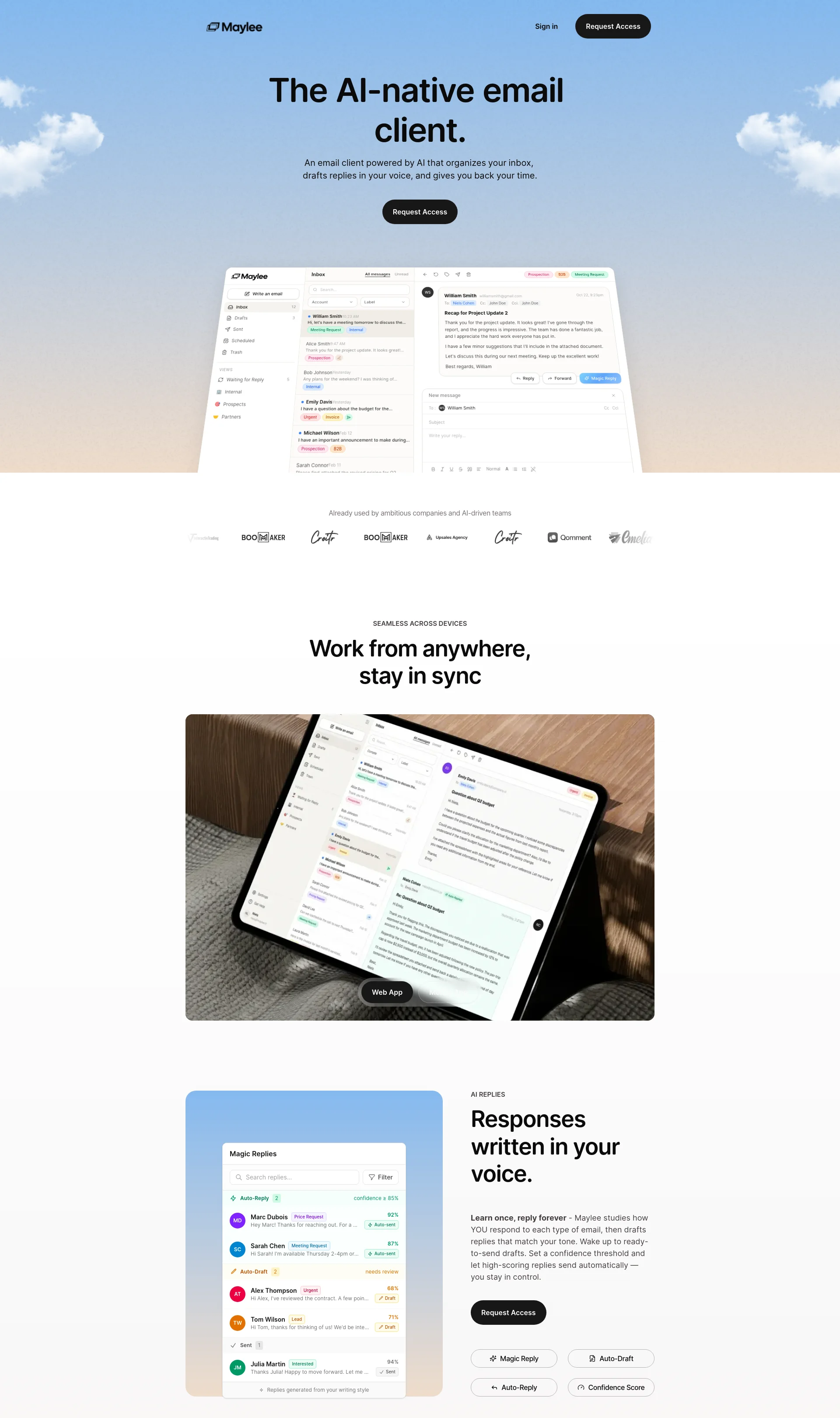 The AI-native email client