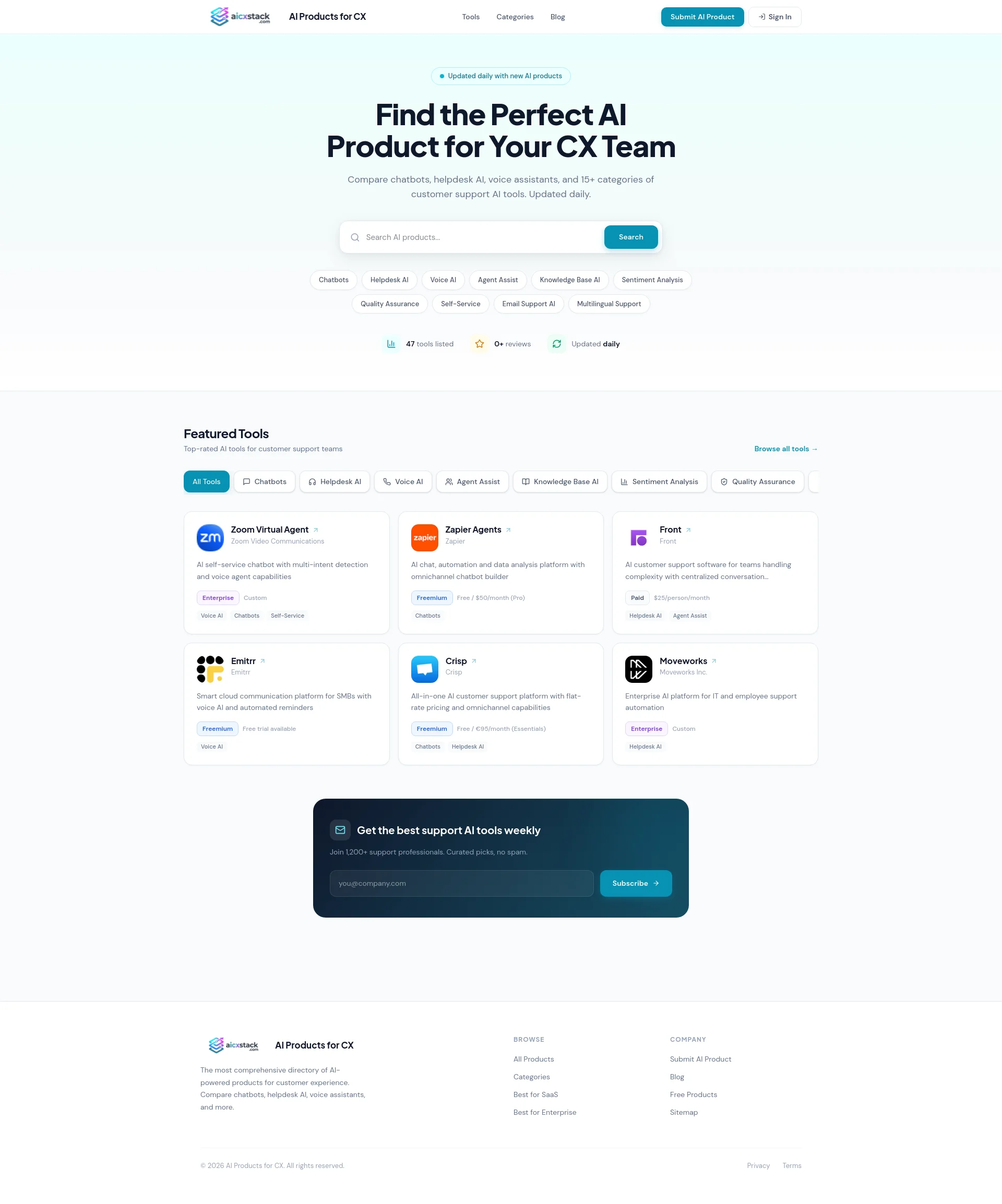 Find the Best AI Products for Customer Experience