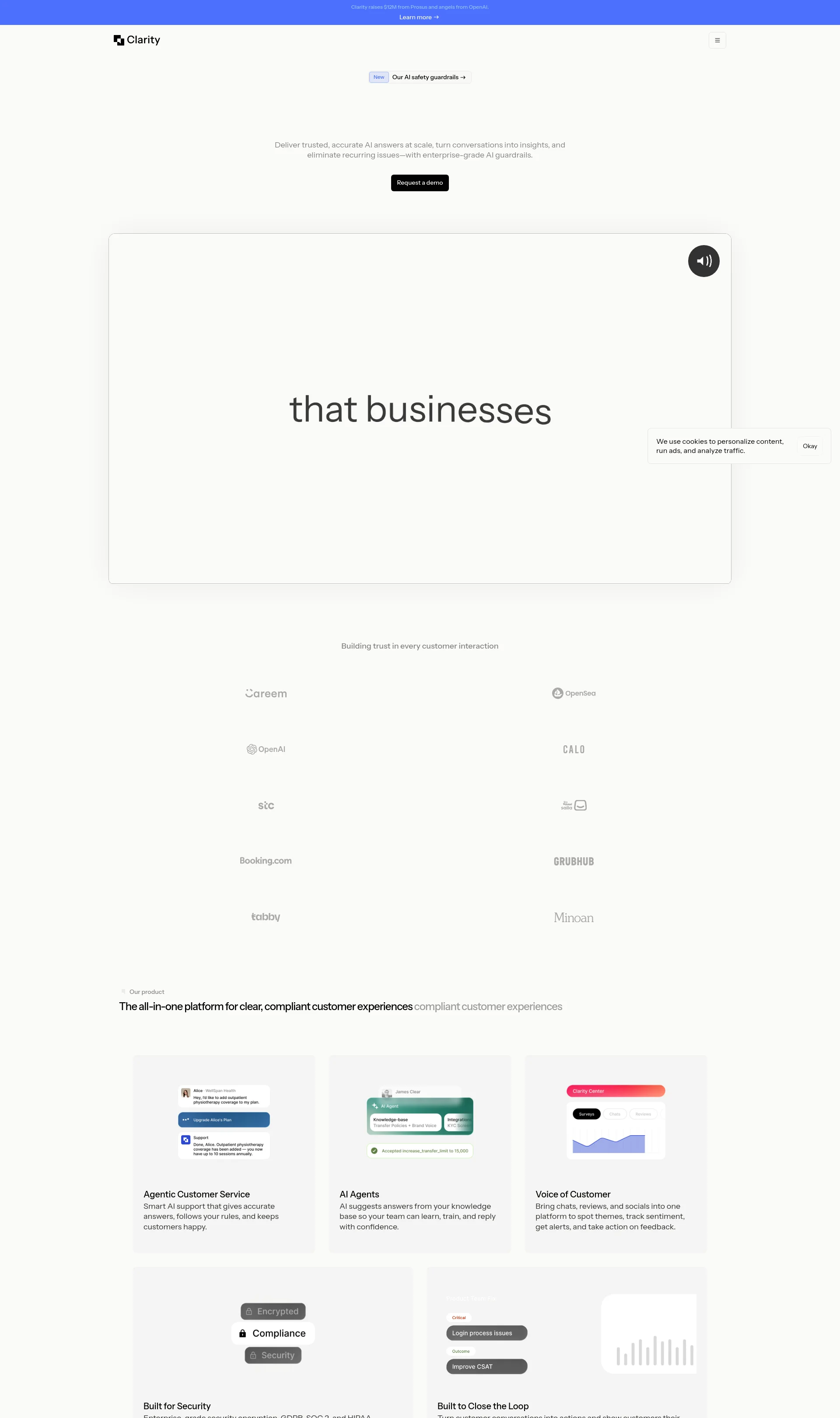 AI Customer Support and Voice of Customer, Built for Security