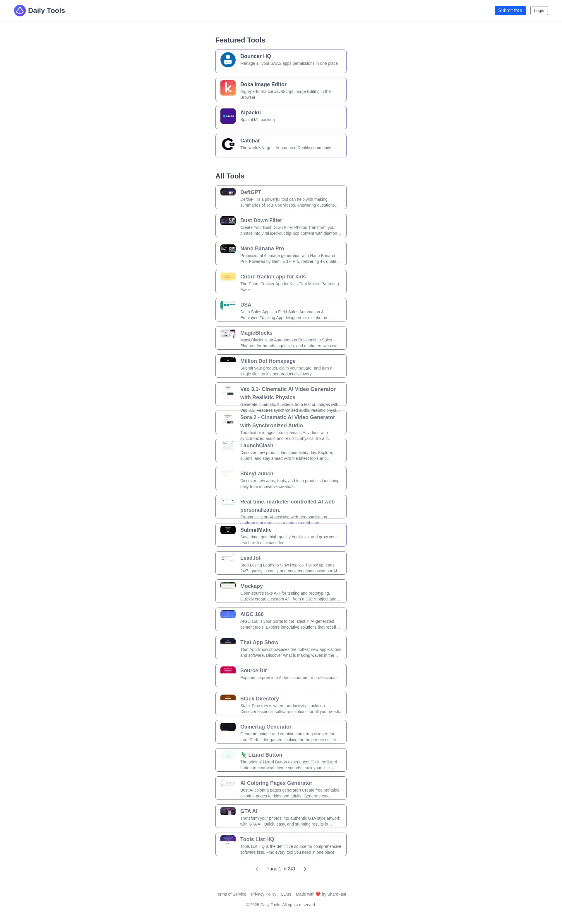 Discover and submit the best tools and resources