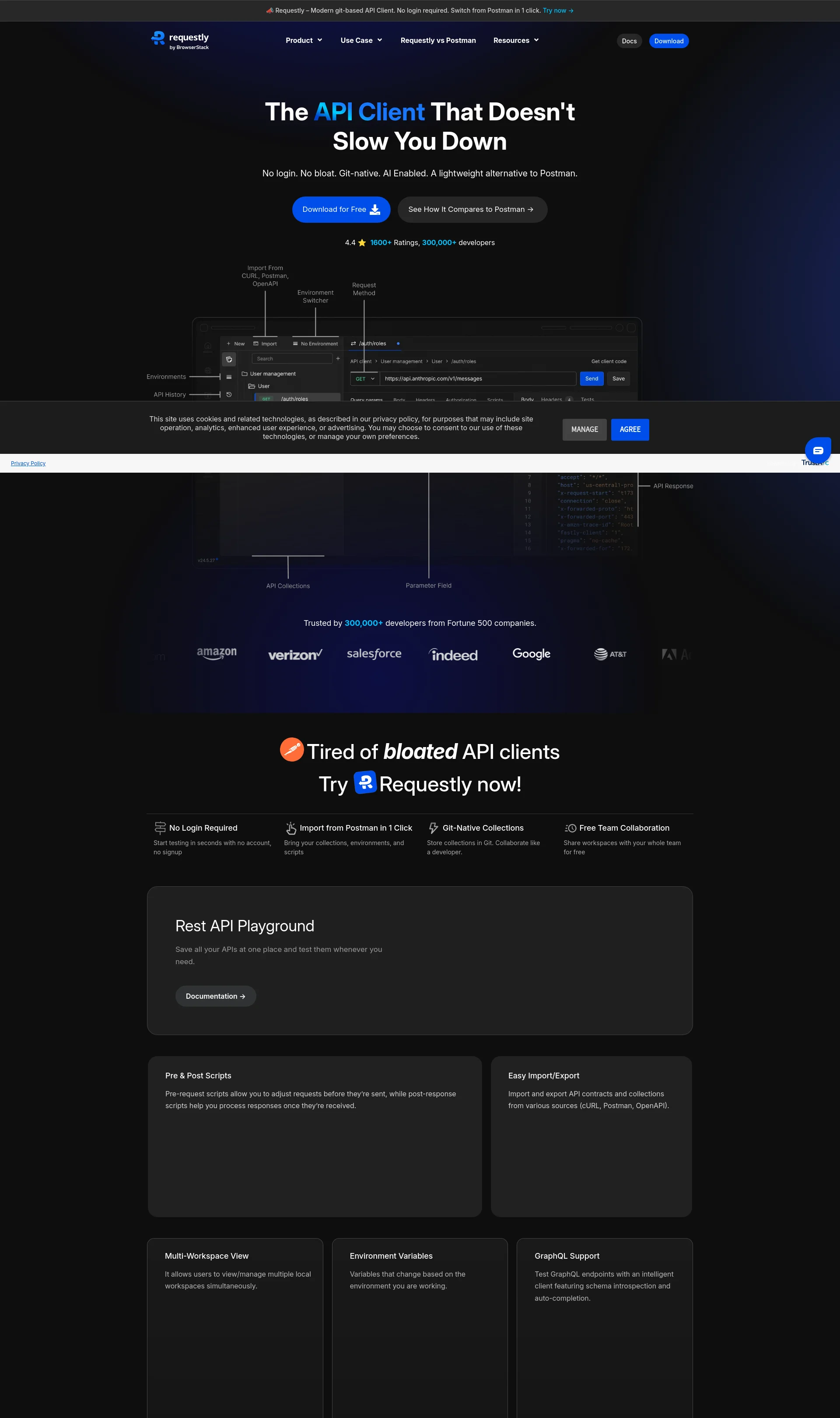 Local first & light weight API Client