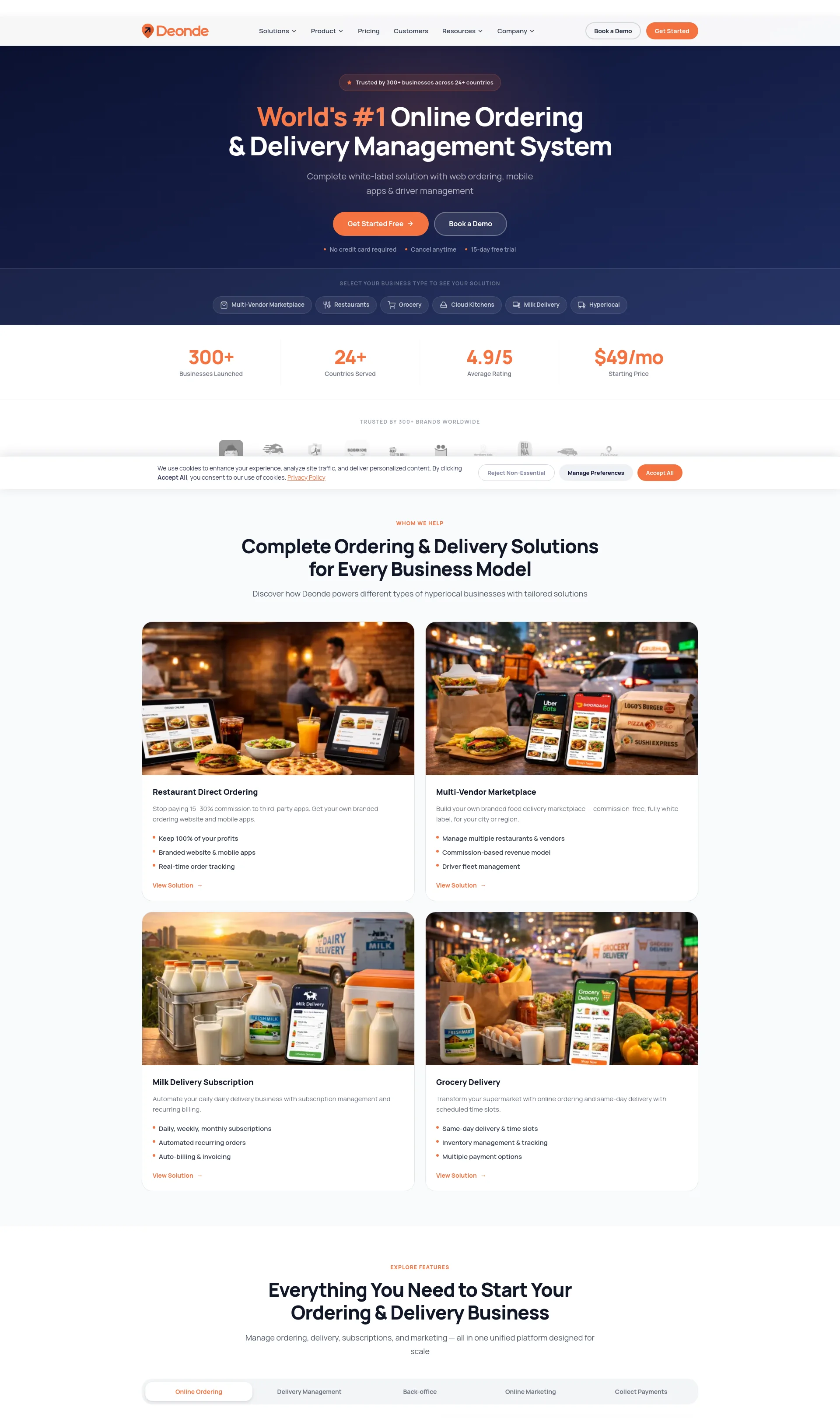 World's #1 Online Ordering & Delivery Management System