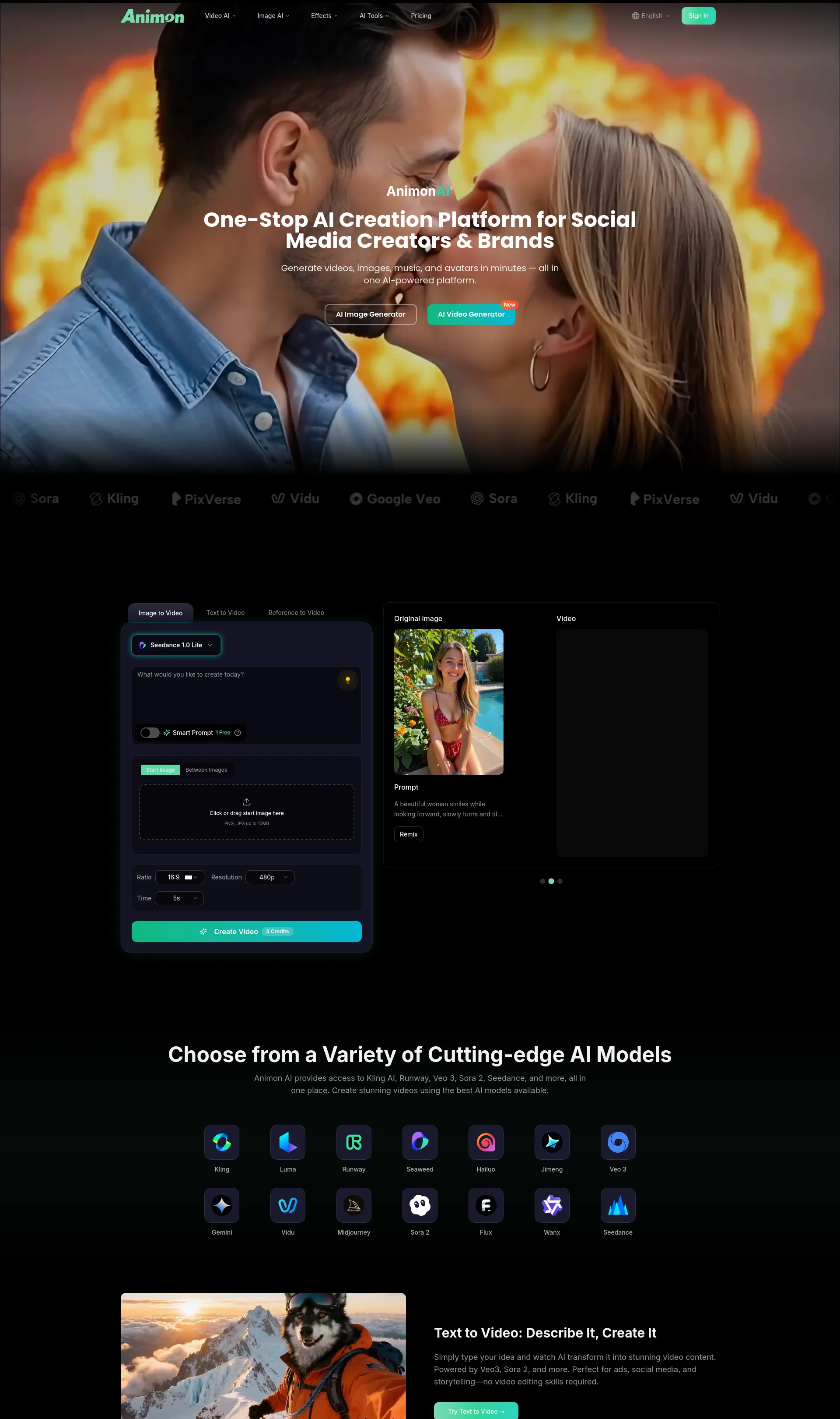 AI Video Creation & Editing Platform