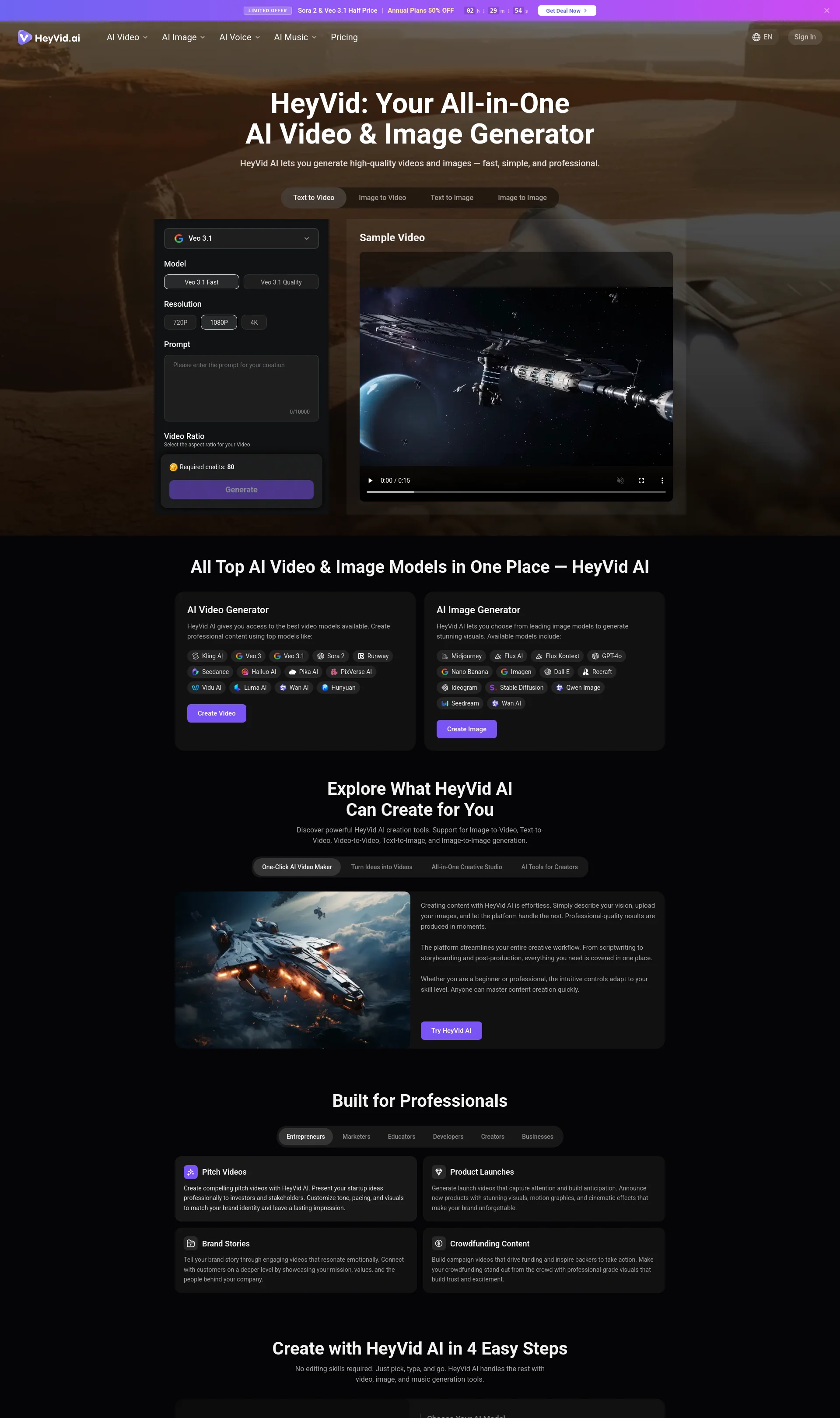 Free AI Video & Image Generator Online