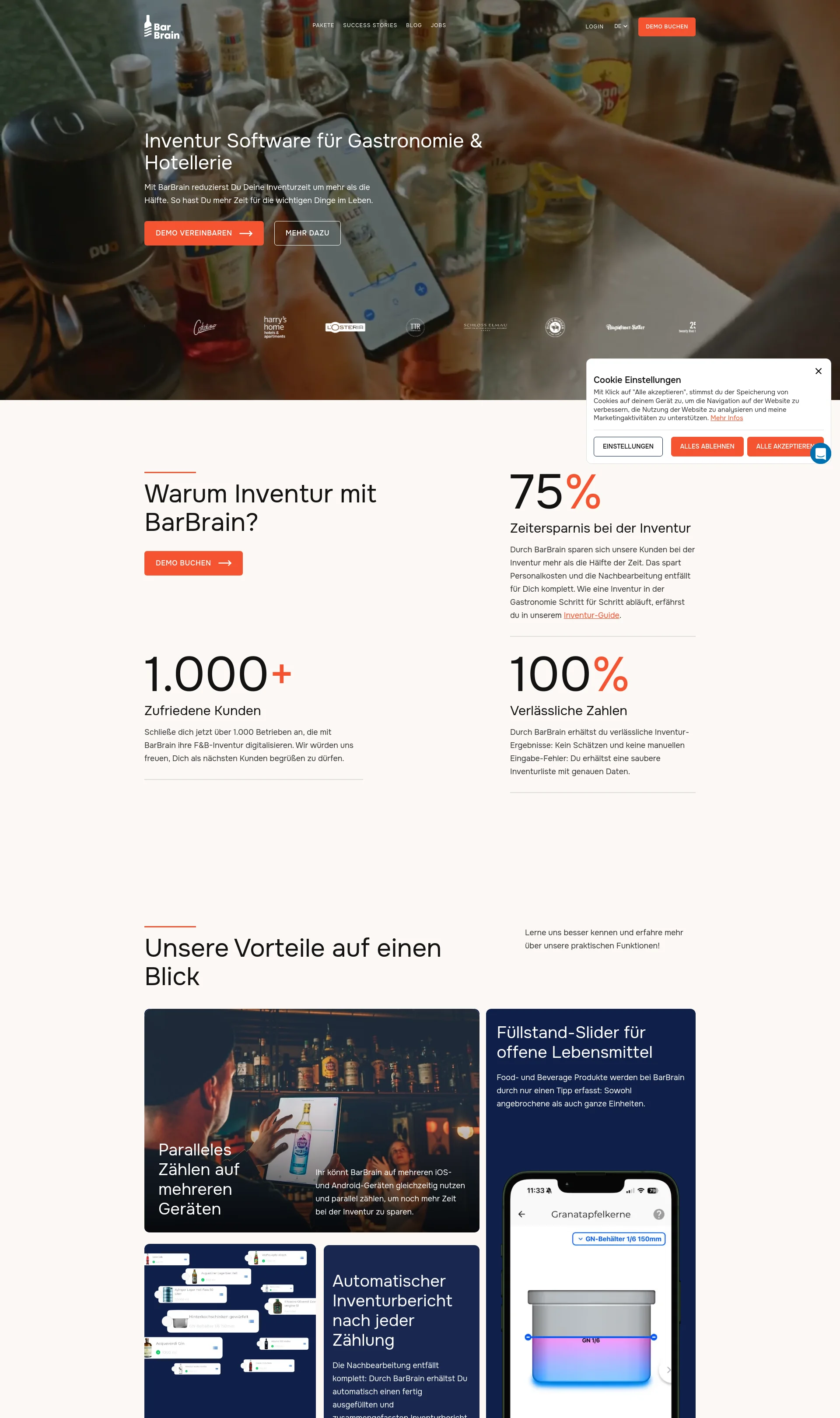 The fastest inventory for food and beverage