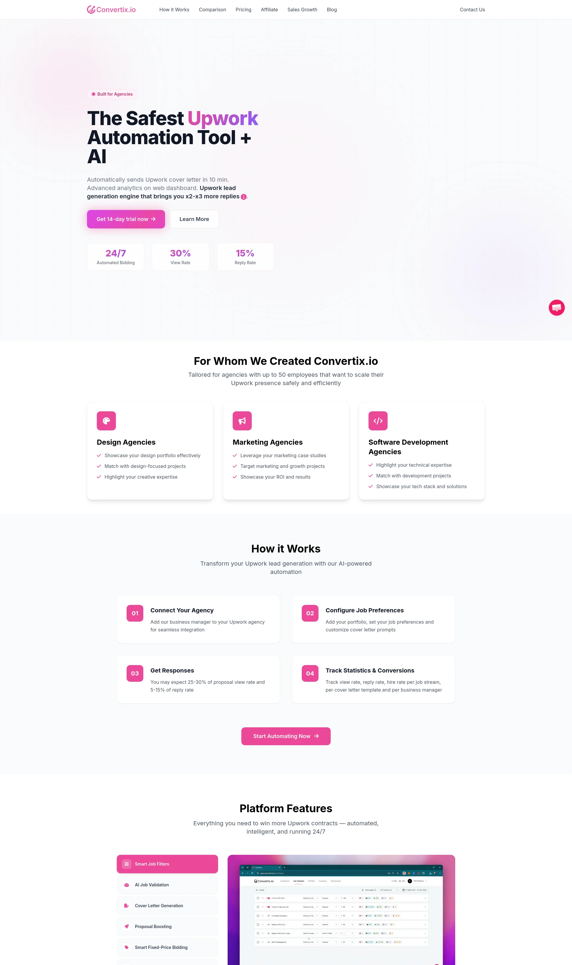 The safest AI Upwork automation tool for teams up to 50