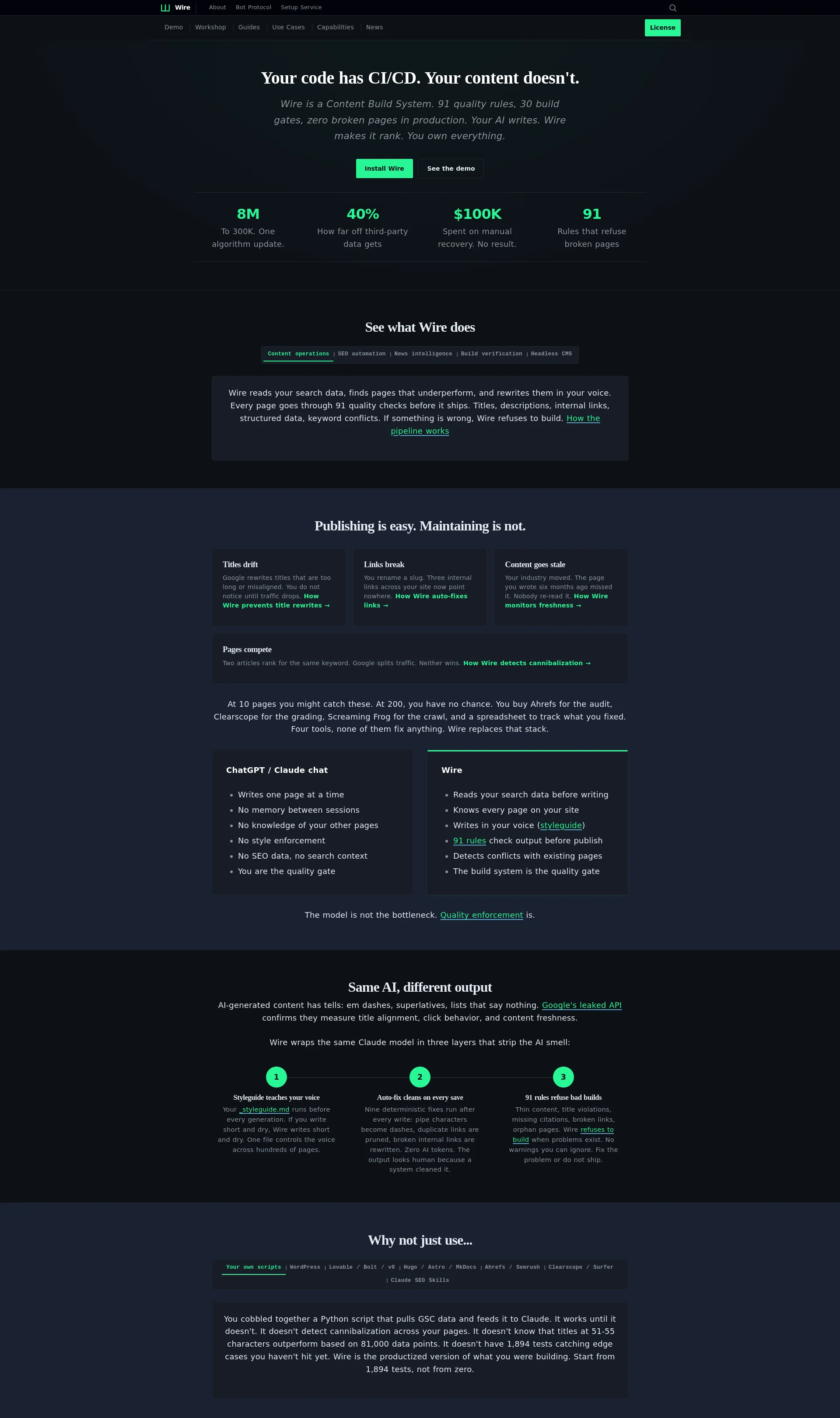 The Content Build System