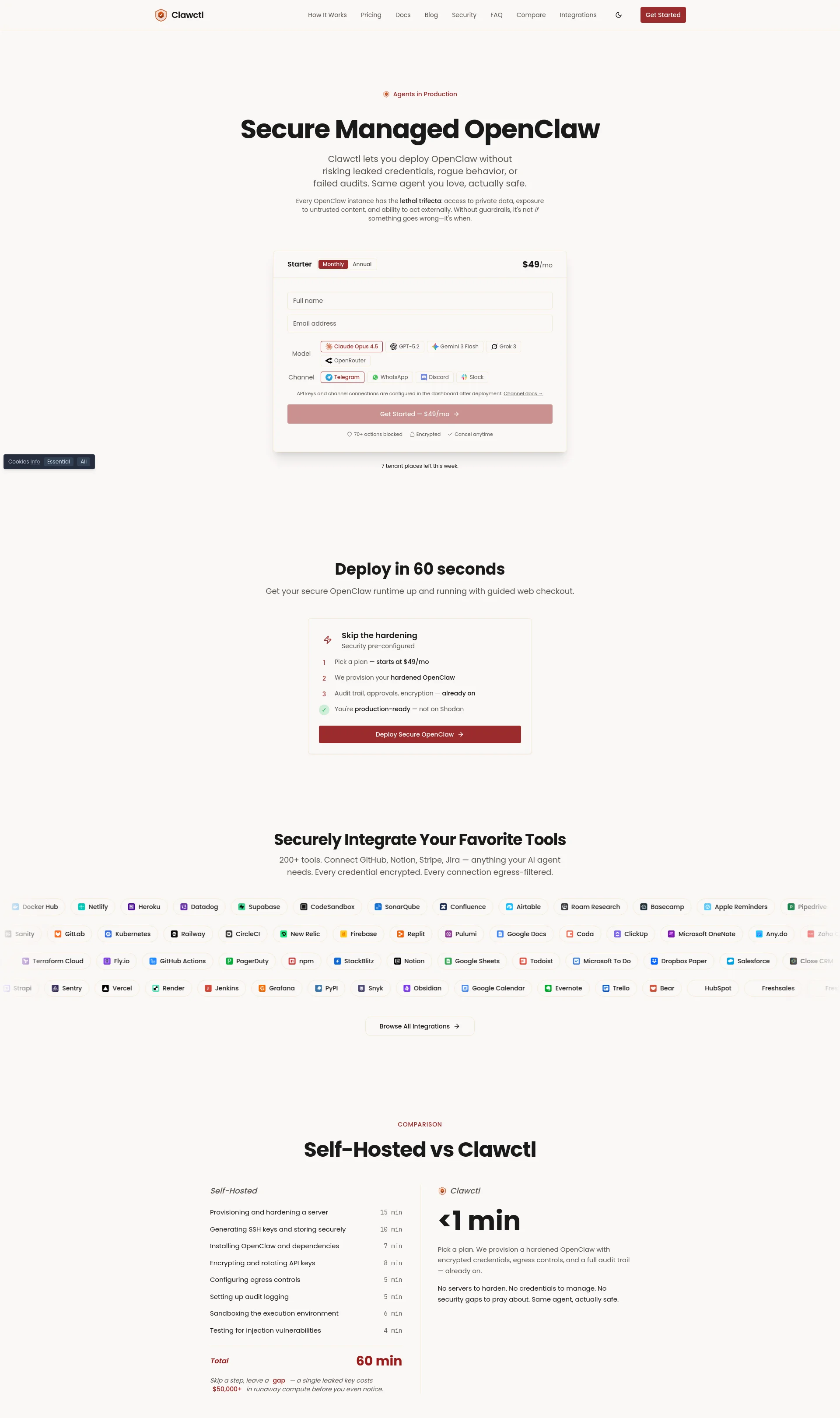 Secure, Managed OpenClaw Hosting