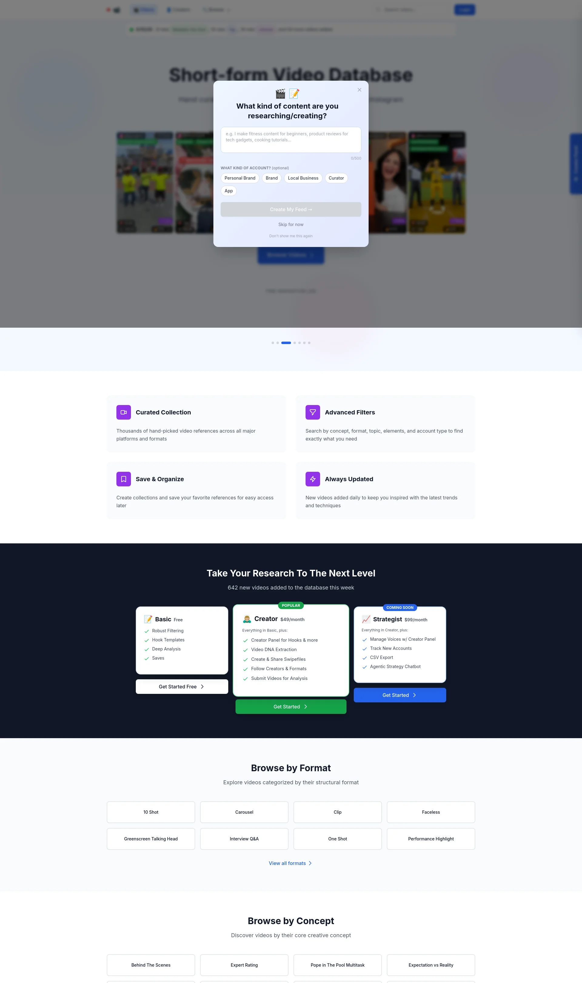 Instagram and TikTok Video Reference Library